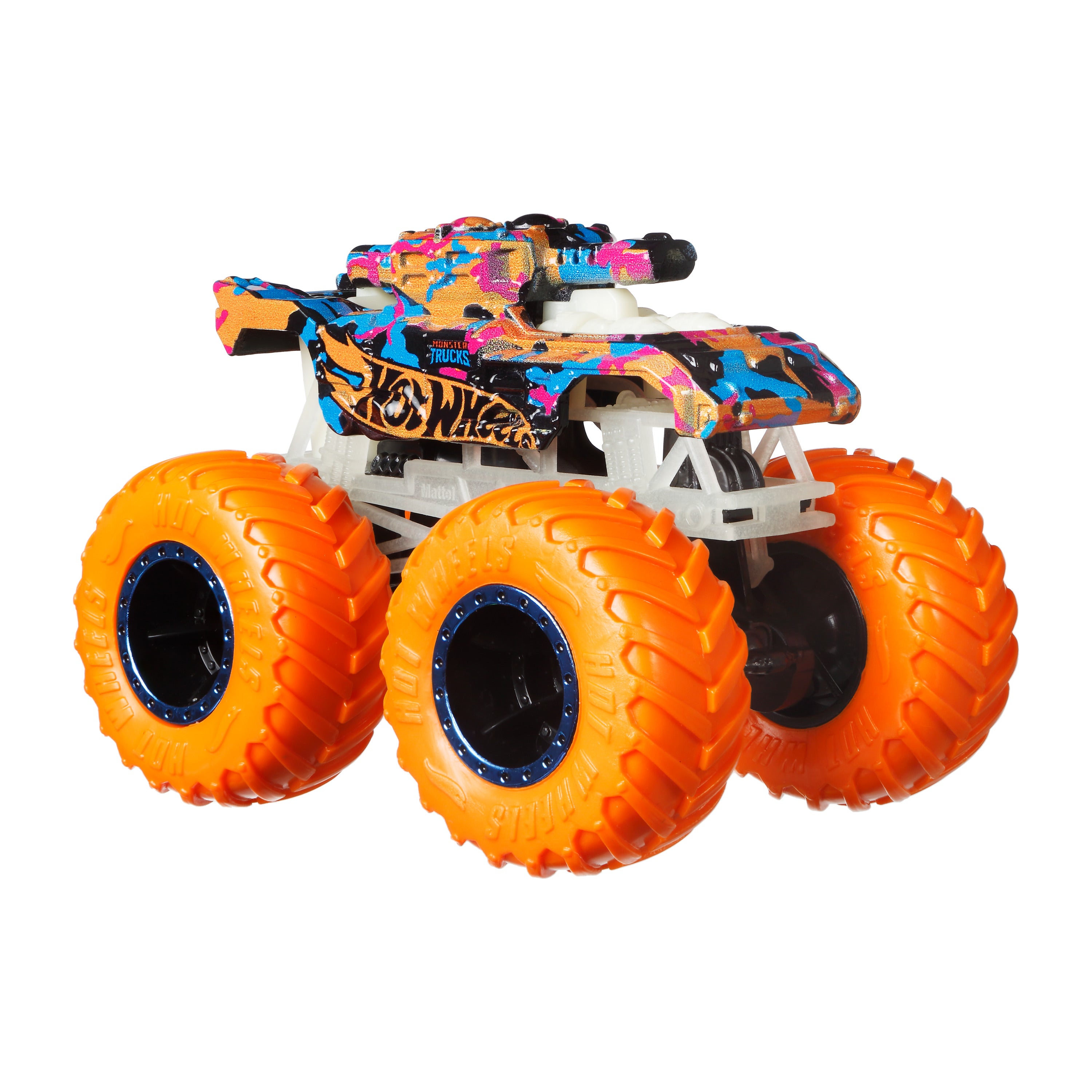 Hot Wheels Monster Trucks Karanlıkta Parlayan Araçlar Paketi 5 adet Monster Trucks aracı ve 5 adet araba içeren çoklu paket