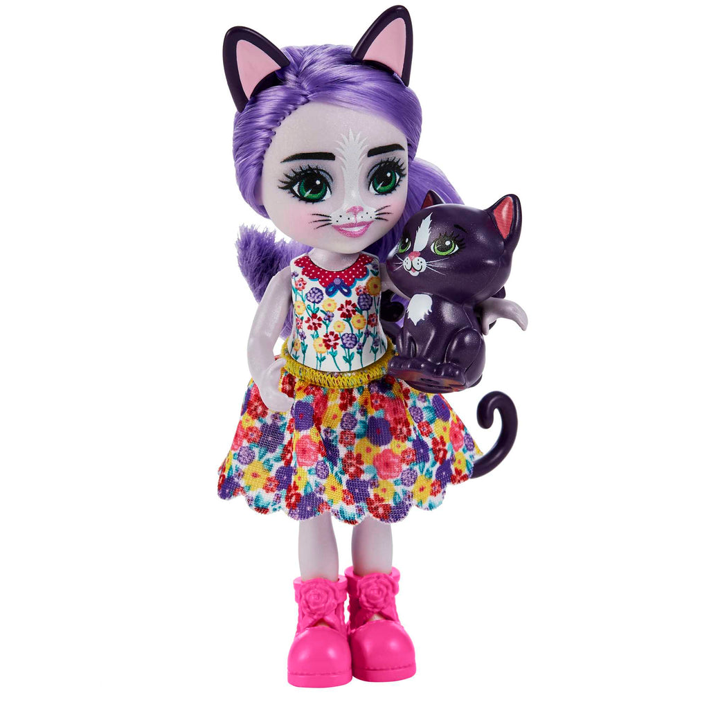 Enchantimals Minik Kız Kardeş Cabery Kedi ve Pawla