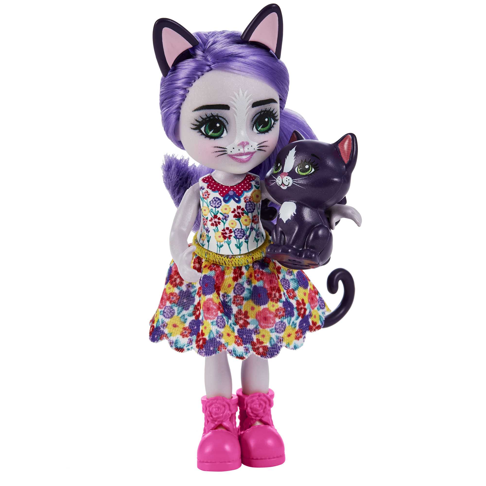 Enchantimals Minik Kız Kardeş Cabery Kedi ve Pawla