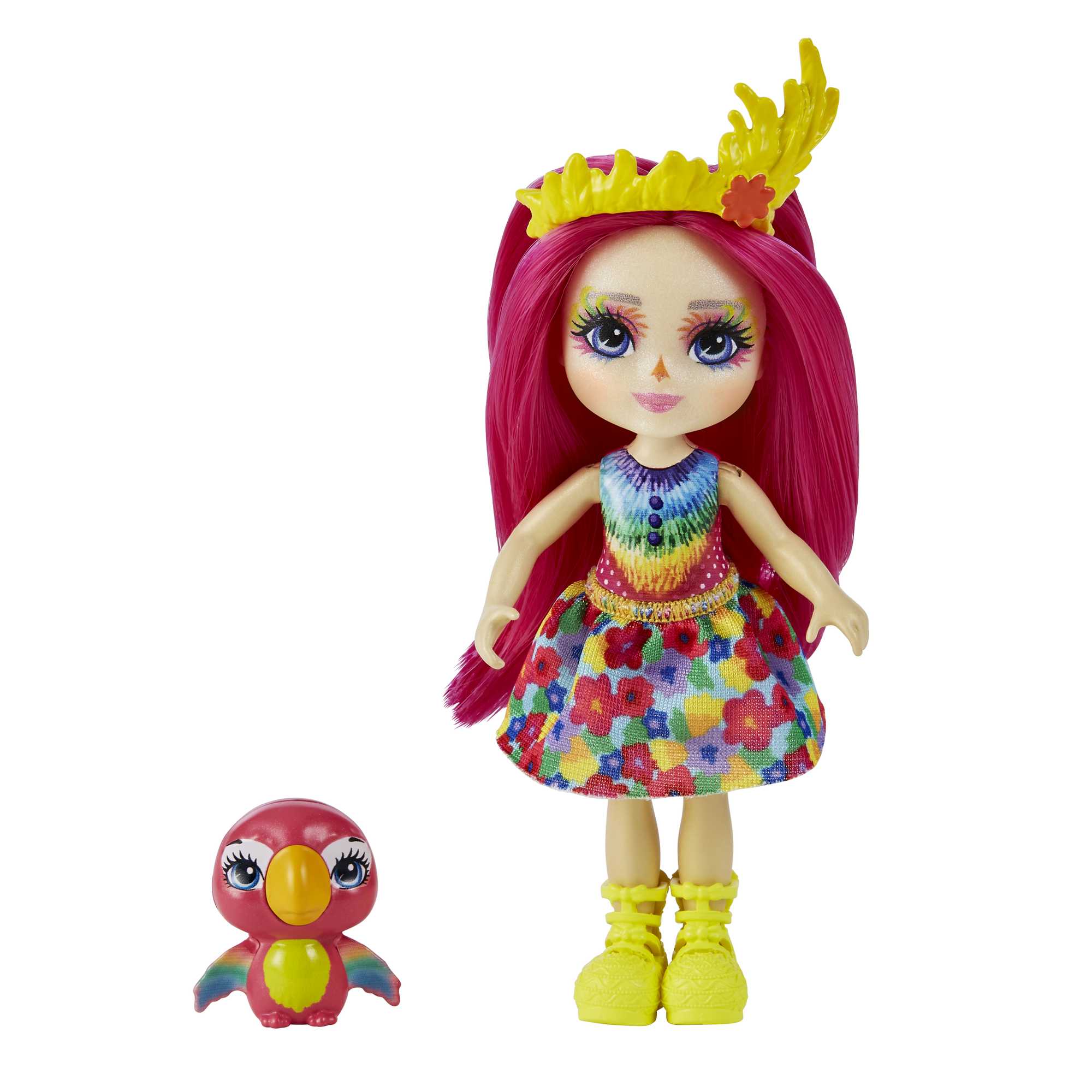 Enchantimals Minik Kız Kardeş Peachy Papağan ve Chatter