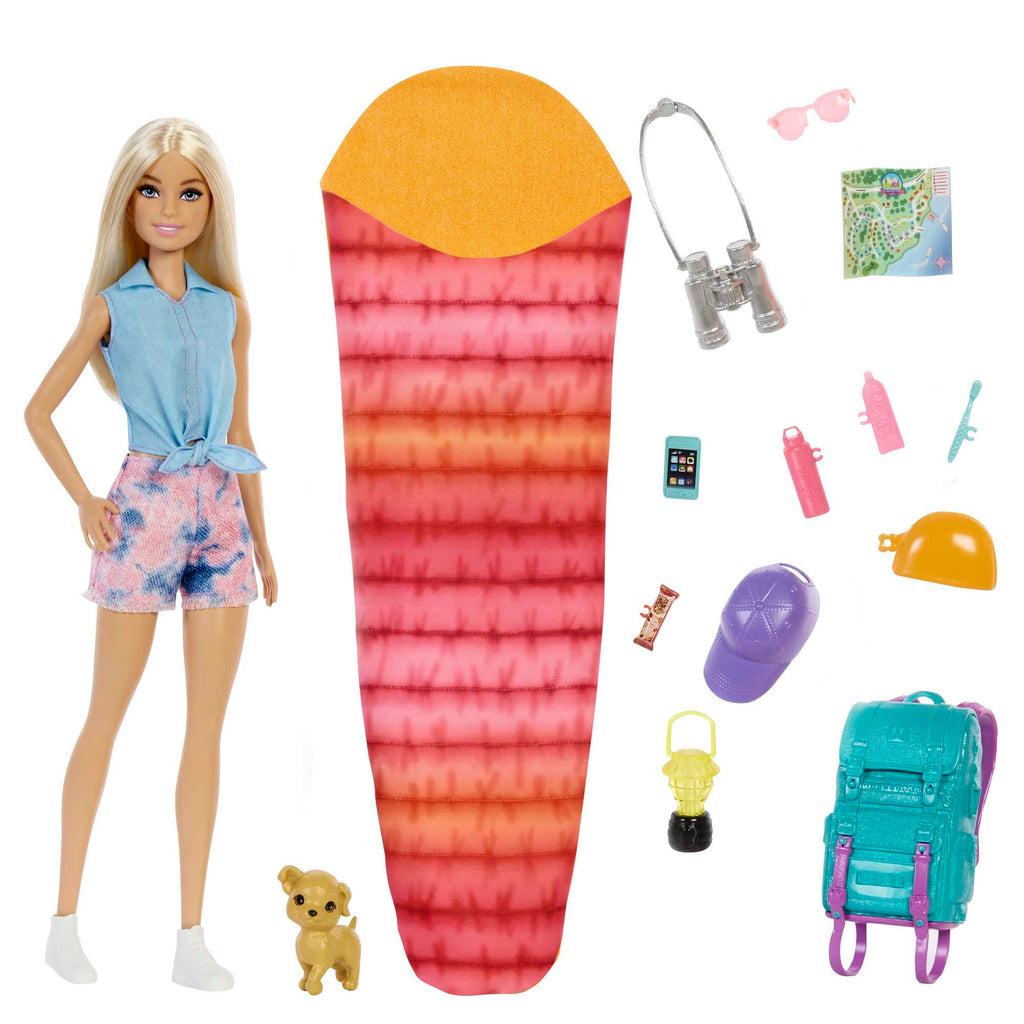 Barbie Kampa Gidiyor Oyun Seti, yavru köpeği ve 10'dan fazla aksesuar, 3-7 yaş