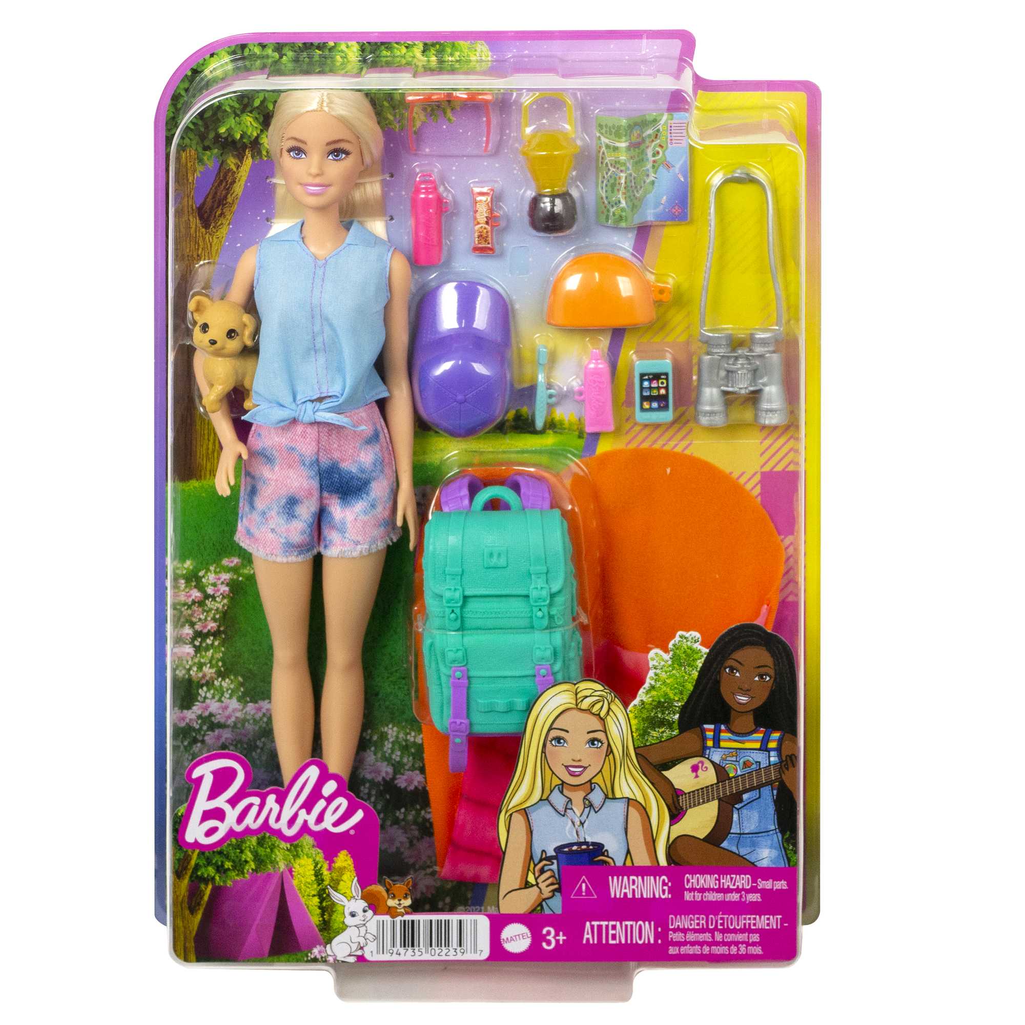 Barbie Kampa Gidiyor Oyun Seti, yavru köpeği ve 10'dan fazla aksesuar, 3-7 yaş