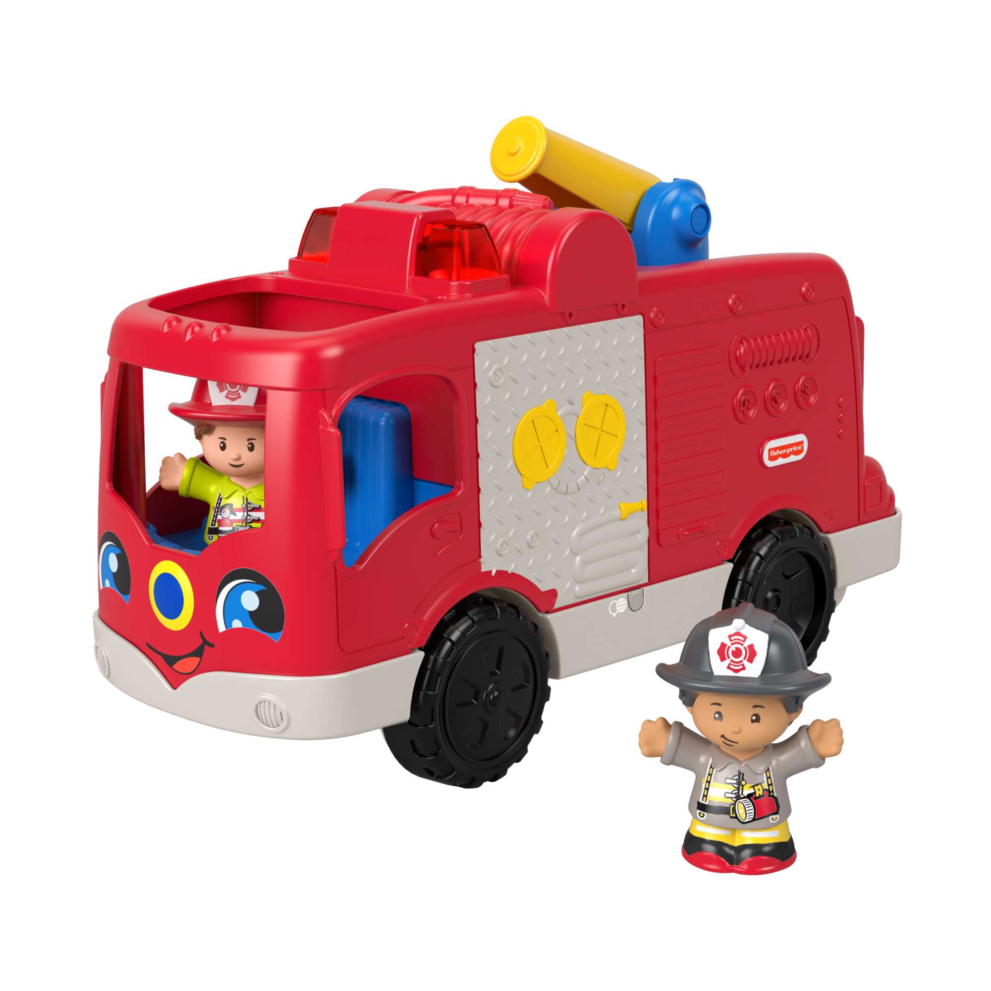 Little People Yardımsever İtfaiye Arabası, Türkçe ve İngilizce dil seçenekleriyle, eğlenceli müzikleriyle, 1-5 yaş arası çocuklar için uygundur