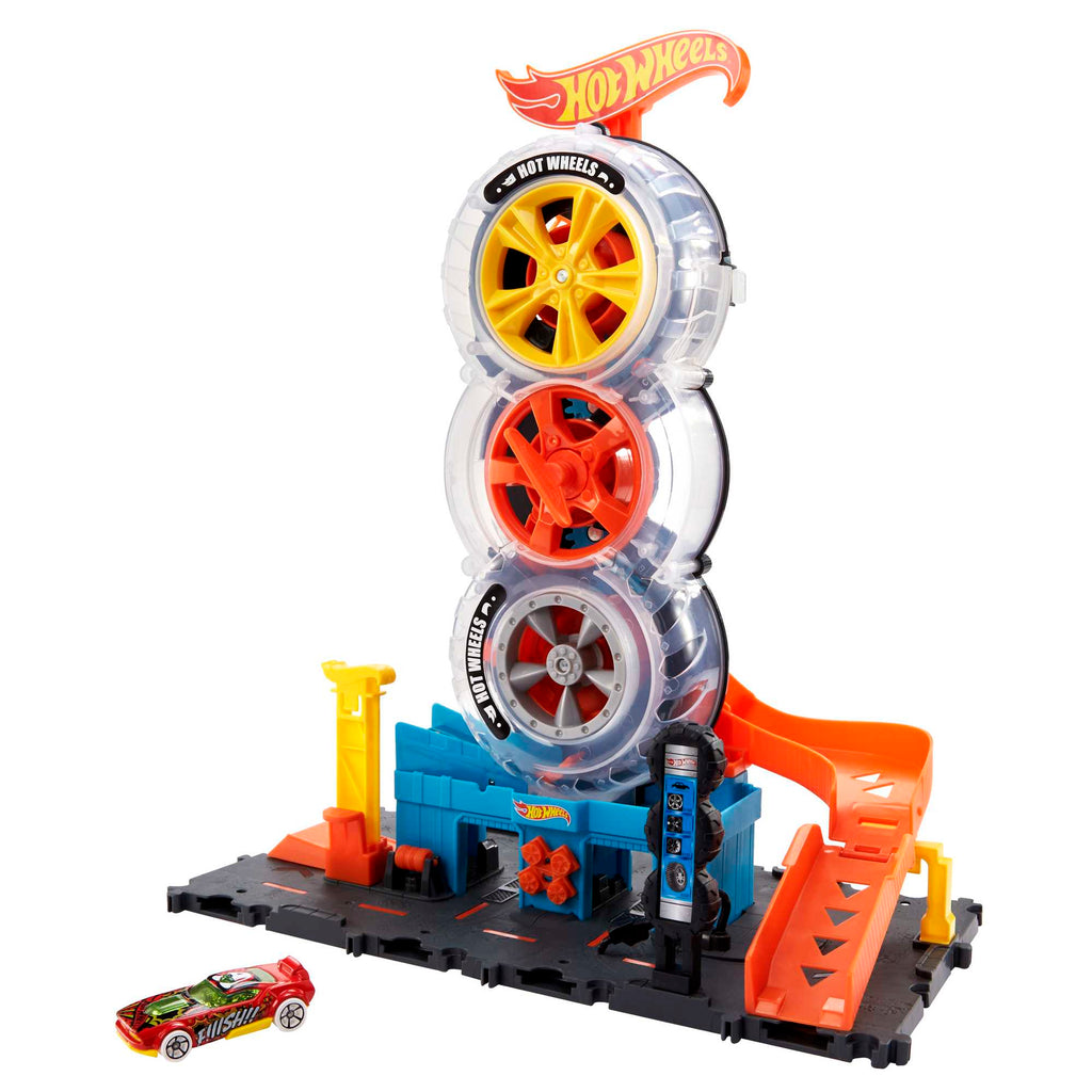 Hot Wheels™ City Tekerlek Kulesi™ oyun seti, 4-8 yaş arası çocuklar için hediye
