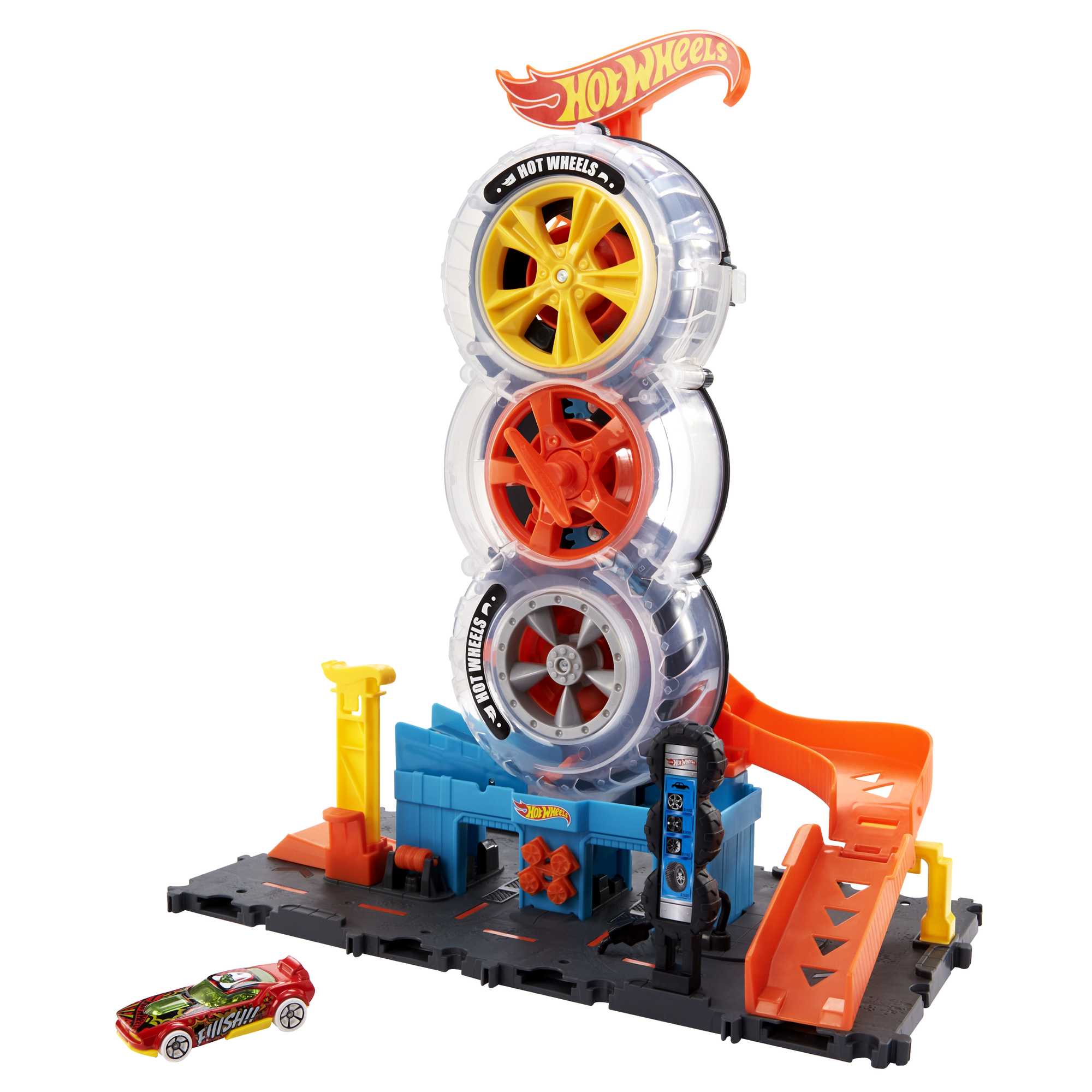 Hot Wheels™ City Tekerlek Kulesi™ oyun seti, 4-8 yaş arası çocuklar için hediye
