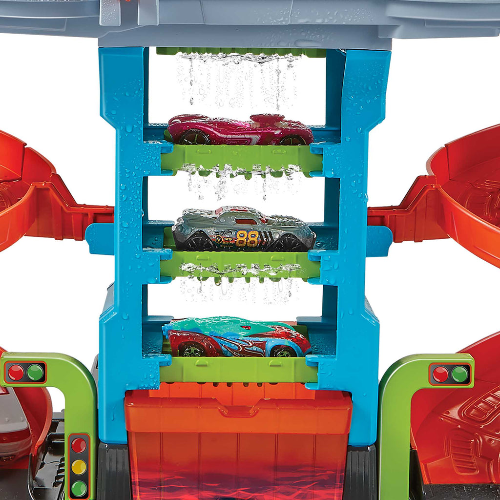 Hot Wheels™ City Mega Araba Yıkama ile 1 adet Renk Değiştiren Arabalar™ aracı, çocuklar için oyuncak