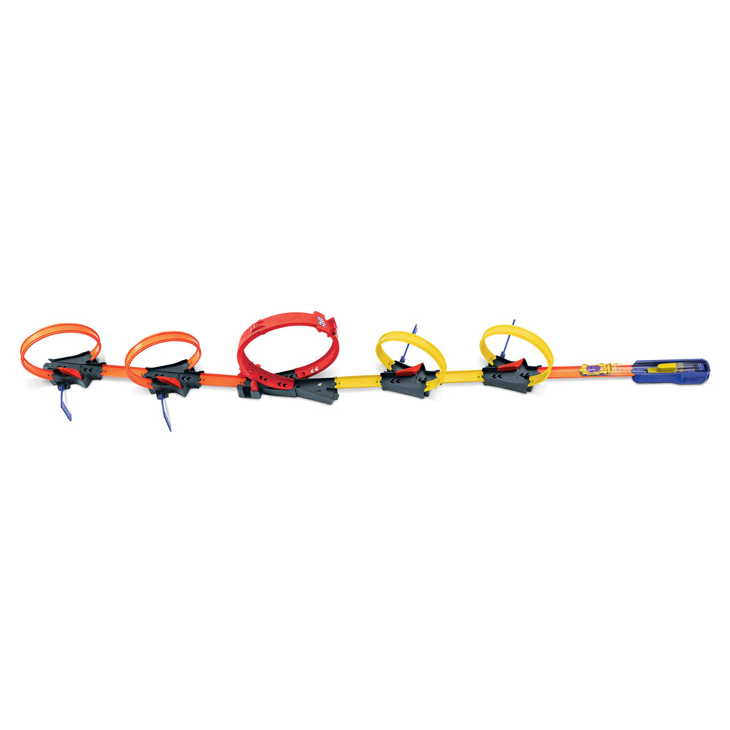 Hot Wheels® Çok Çemberli Yarış™ Oyun Seti ve 1 araba, 4-10 yaş arası çocuklar için hediye