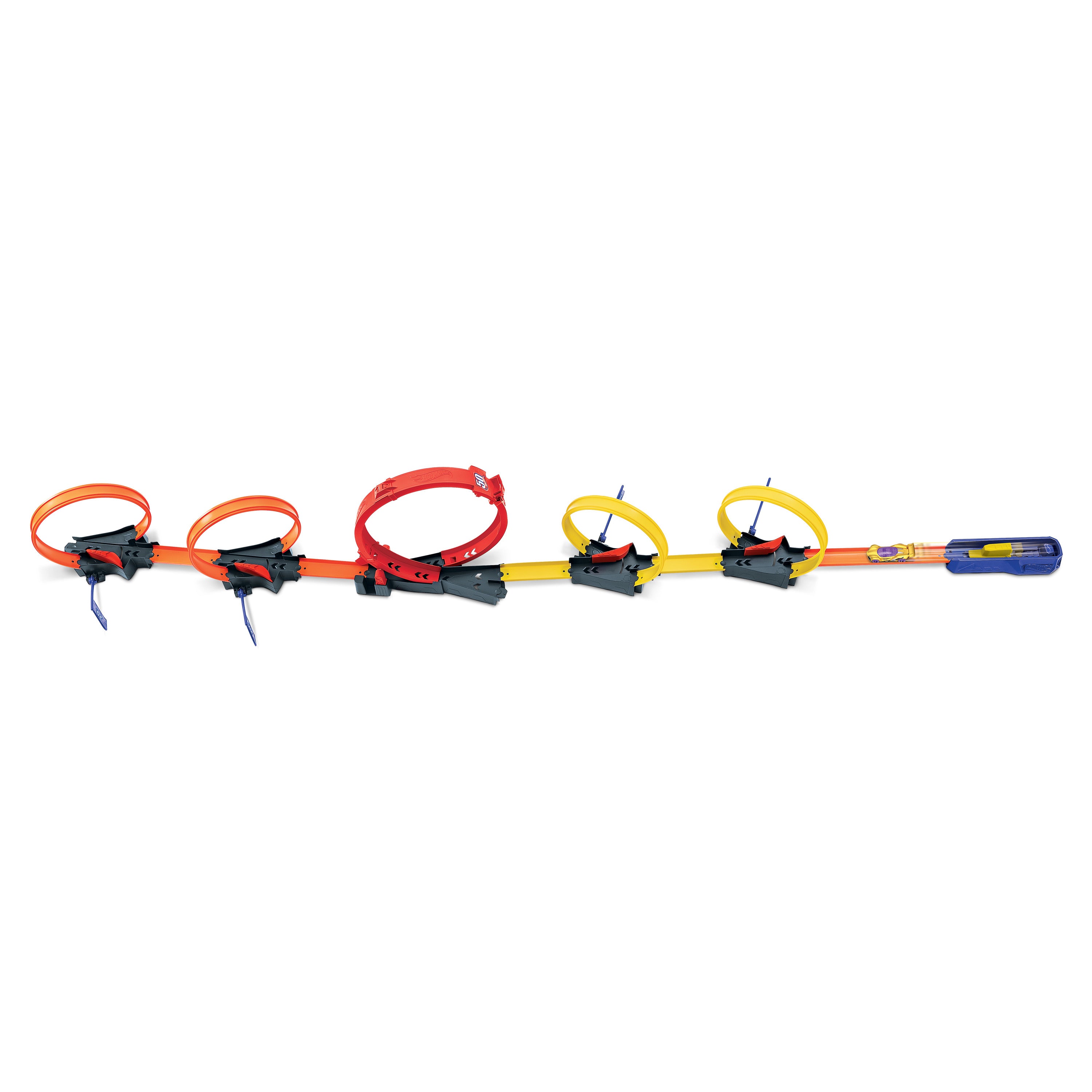 Hot Wheels® Çok Çemberli Yarış™ Oyun Seti ve 1 araba, 4-10 yaş arası çocuklar için hediye