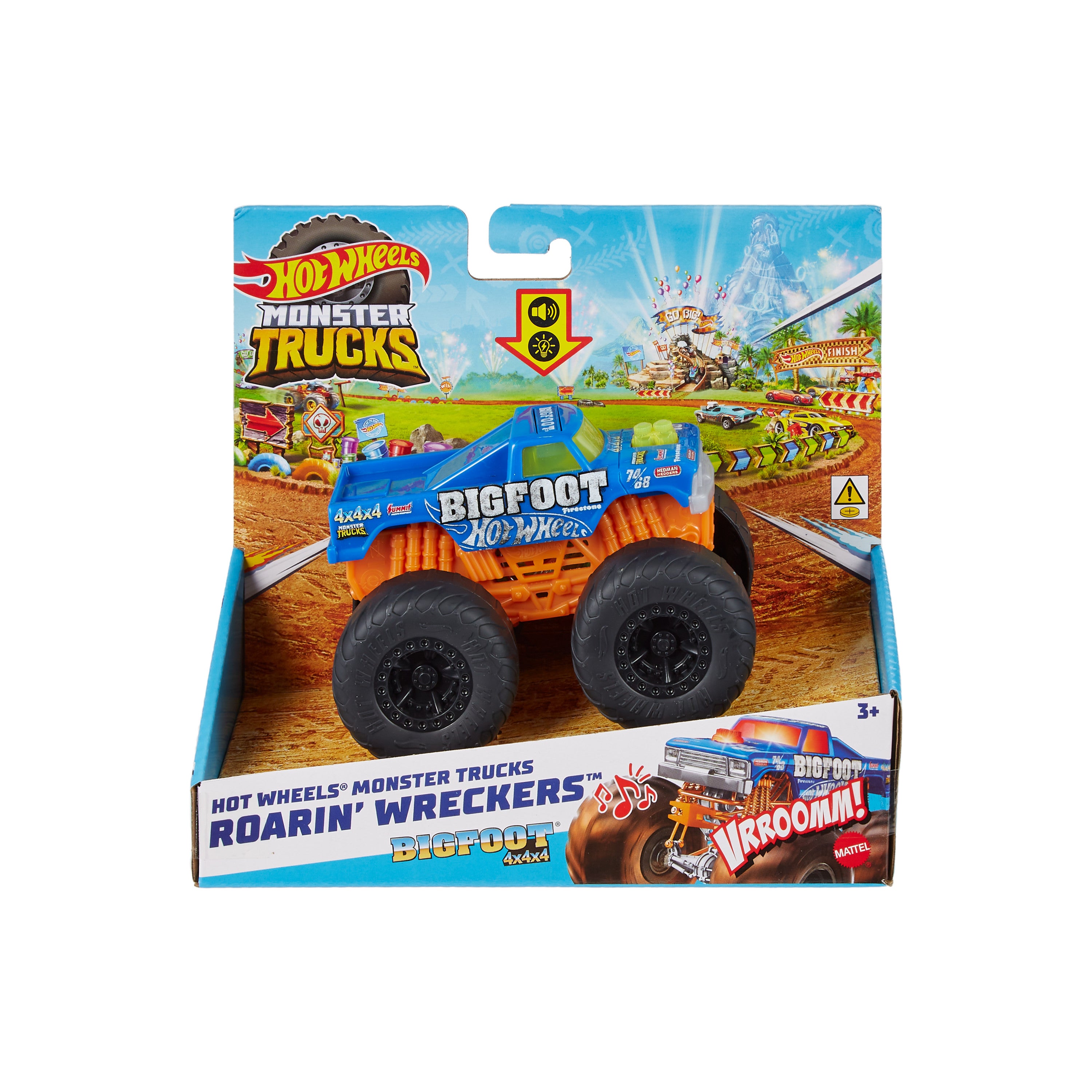 Hot Wheels™ Monster Trucks Kükreyen Arabalar™,  Işıklı ve Sesli