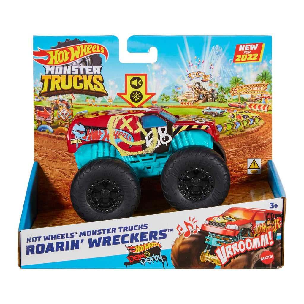 Hot Wheels™ Monster Trucks Kükreyen Arabalar™,  Işıklı ve Sesli