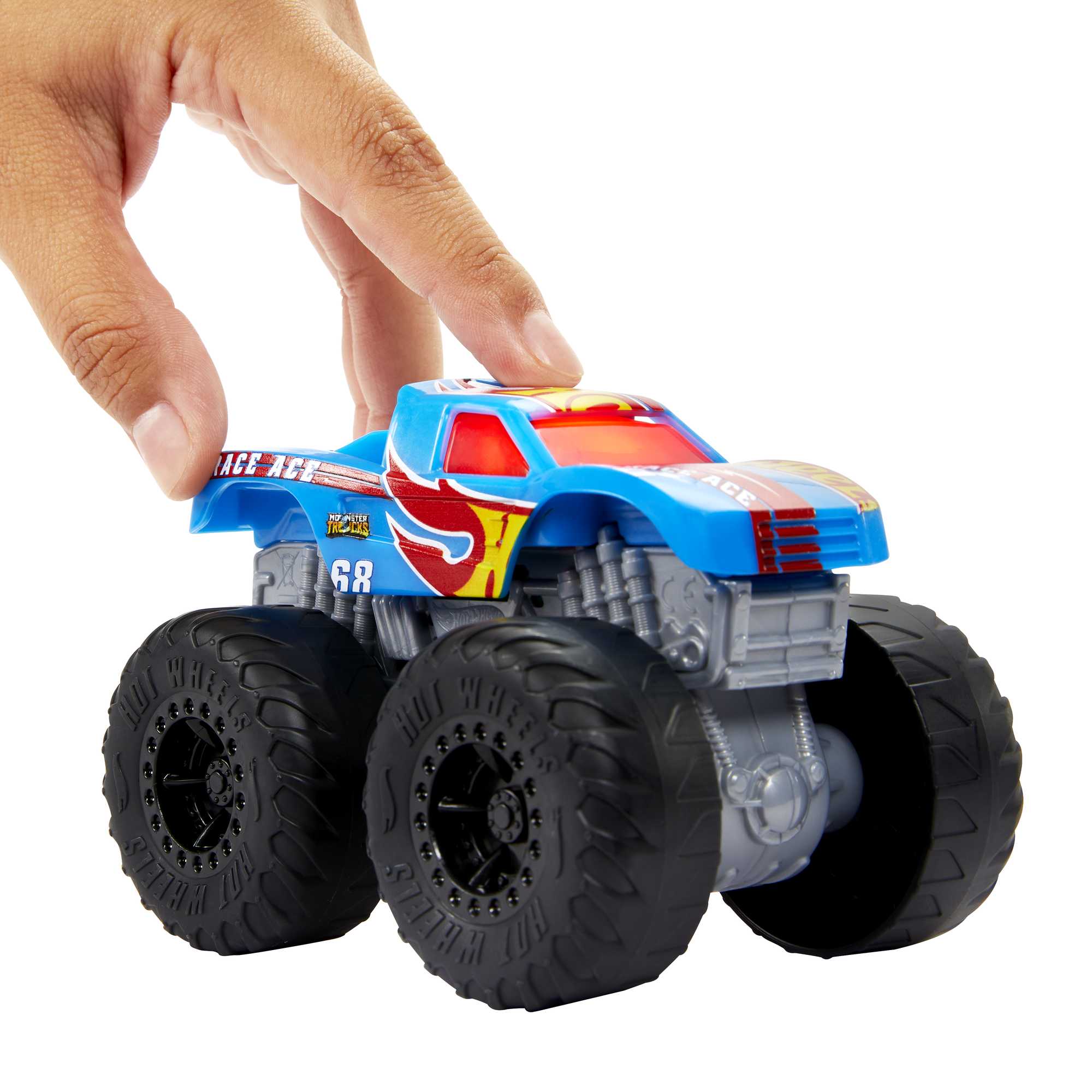 Hot Wheels Canavar Kamyonlar Roarin Wreckers Race Ace (Işıklı-Sesli)