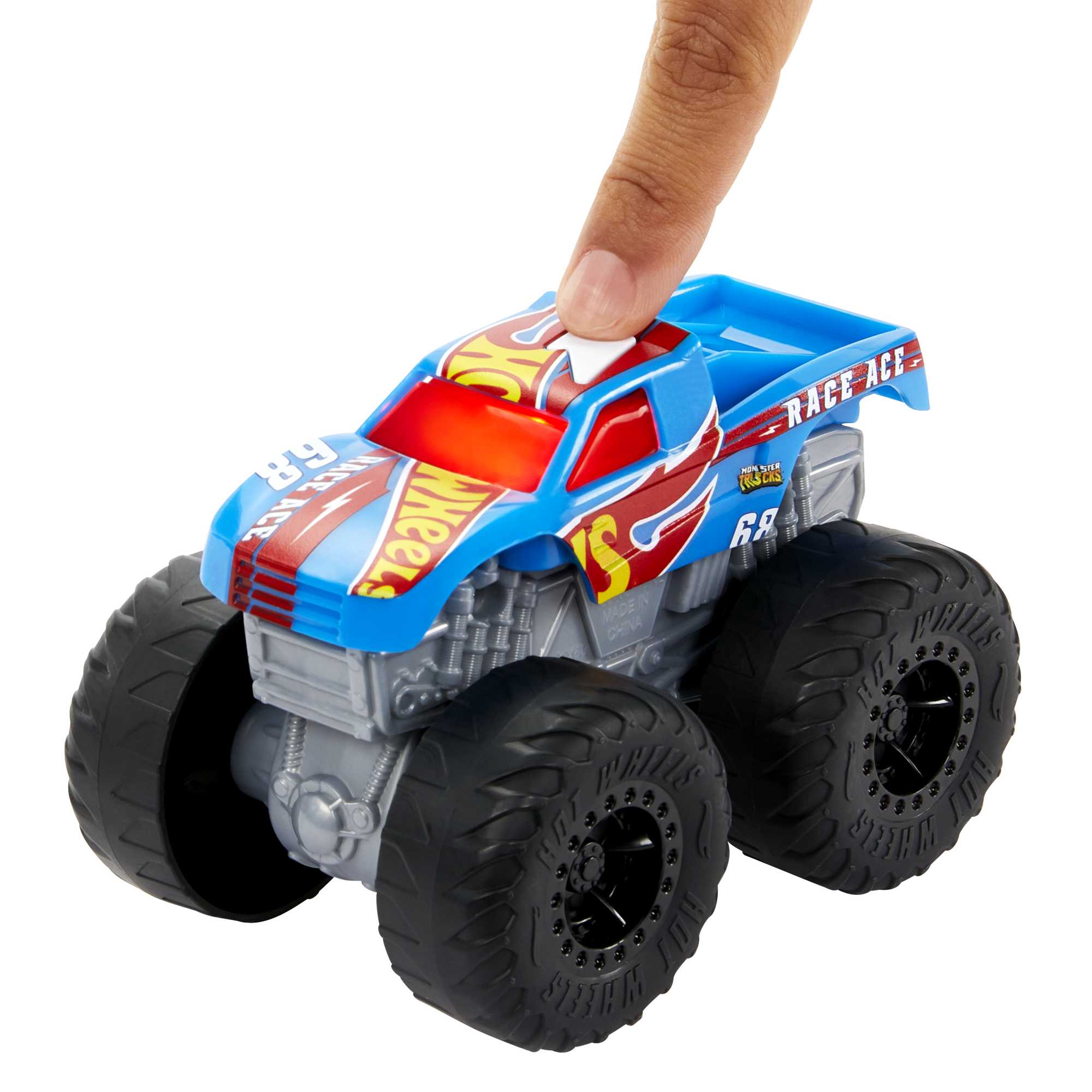 Hot Wheels Canavar Kamyonlar Roarin Wreckers Race Ace (Işıklı-Sesli)