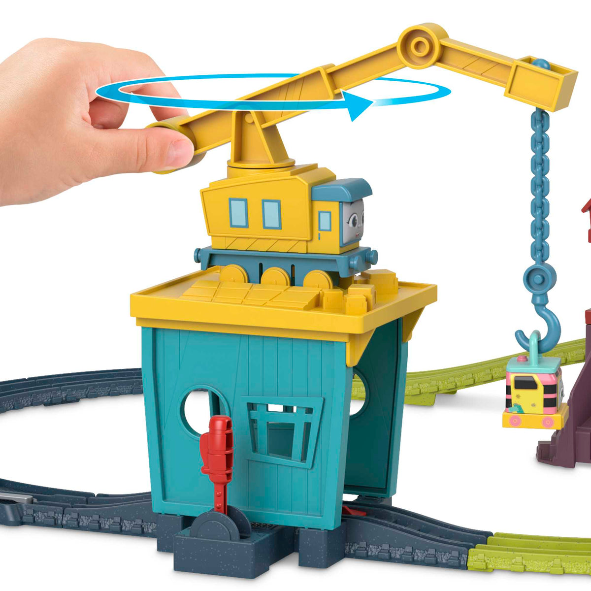 Fisher-Price Thomas ve Arkadaşları Carly ve Sandy Oyun Seti, motorlu tren ve pist seti
