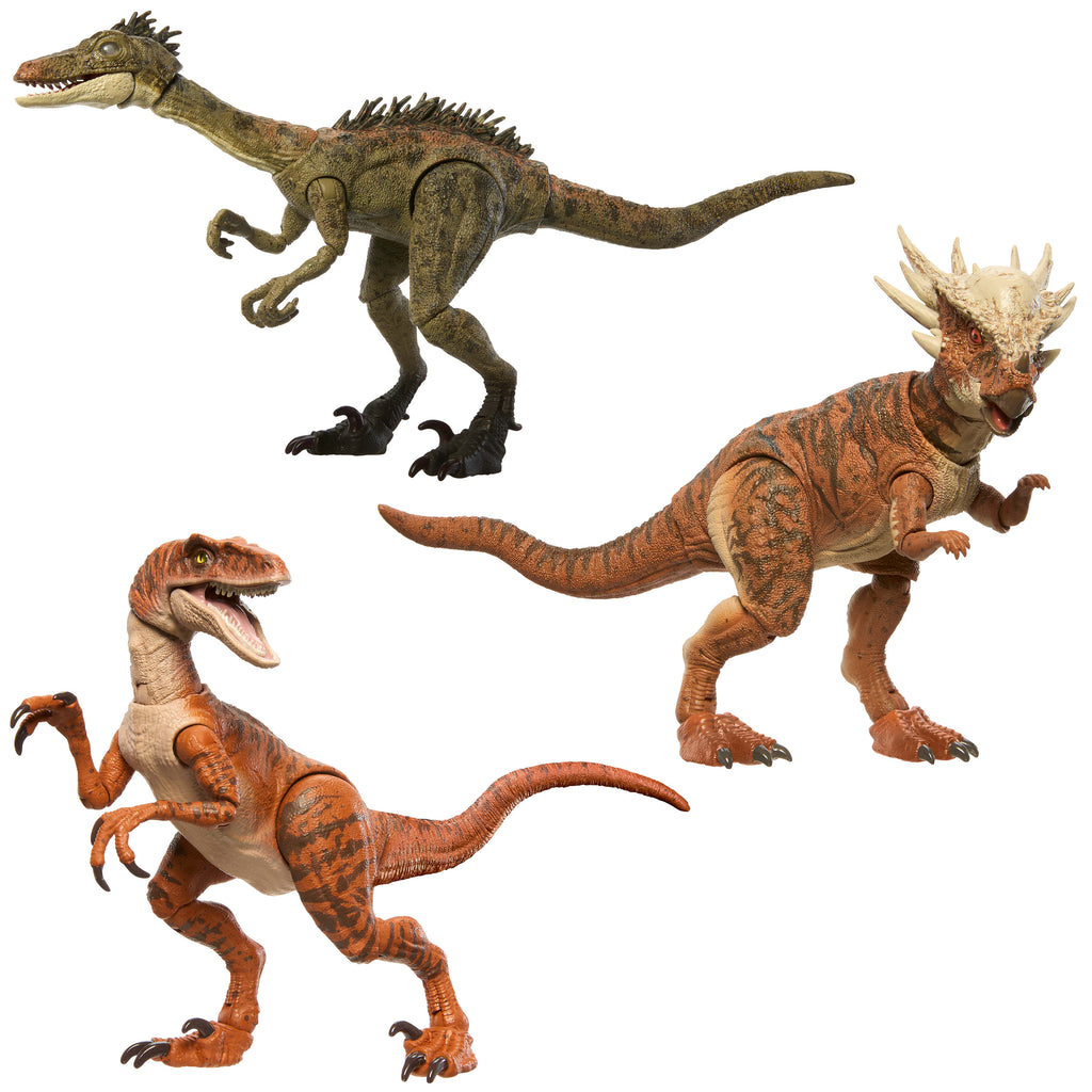 Jurassic World Hammond Koleksiyonu dinozor figürleri, benzersiz ayrıntılara ve eklem noktalarına sahip 10 cm'lik figürler