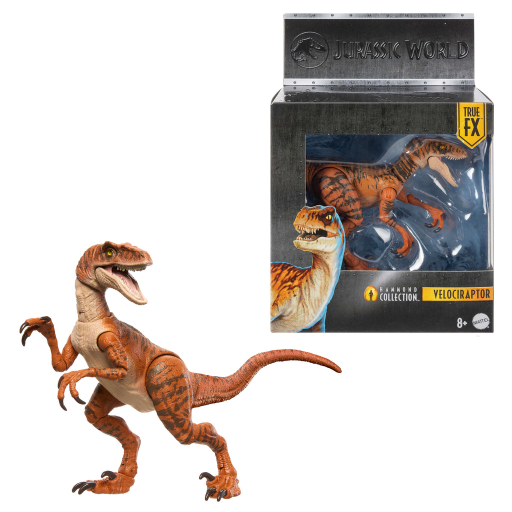 Jurassic World Hammond Koleksiyonu dinozor figürleri, benzersiz ayrıntılara ve eklem noktalarına sahip 10 cm'lik figürler
