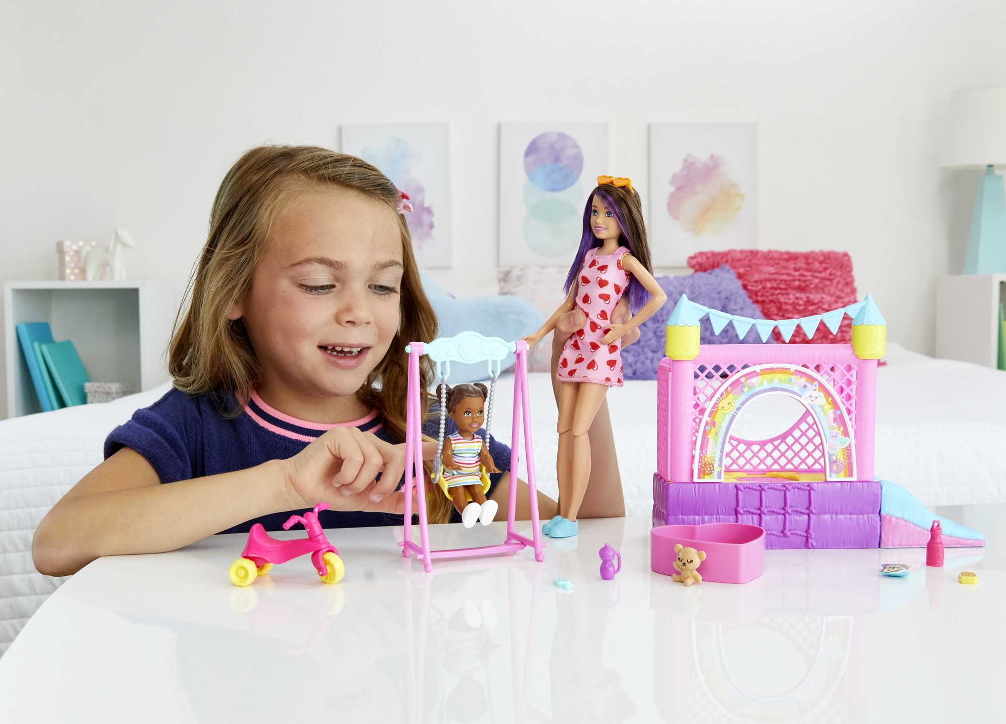 Barbie Bebek Bakıcısı Skipper Oyun Evi Seti — Bebek, Oyun Parkı ve Aksesuarlar