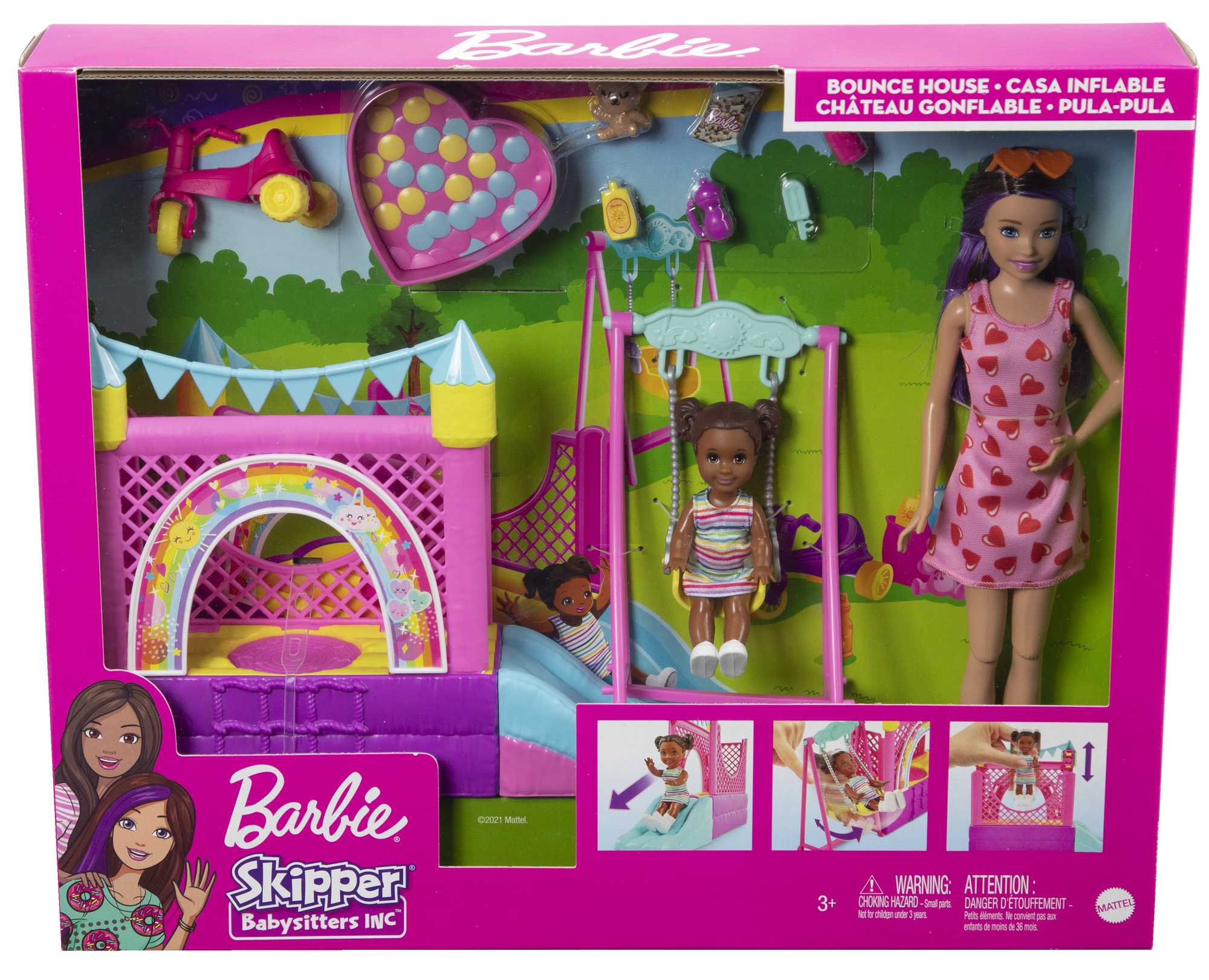 Barbie Bebek Bakıcısı Skipper Oyun Evi Seti — Bebek, Oyun Parkı ve Aksesuarlar