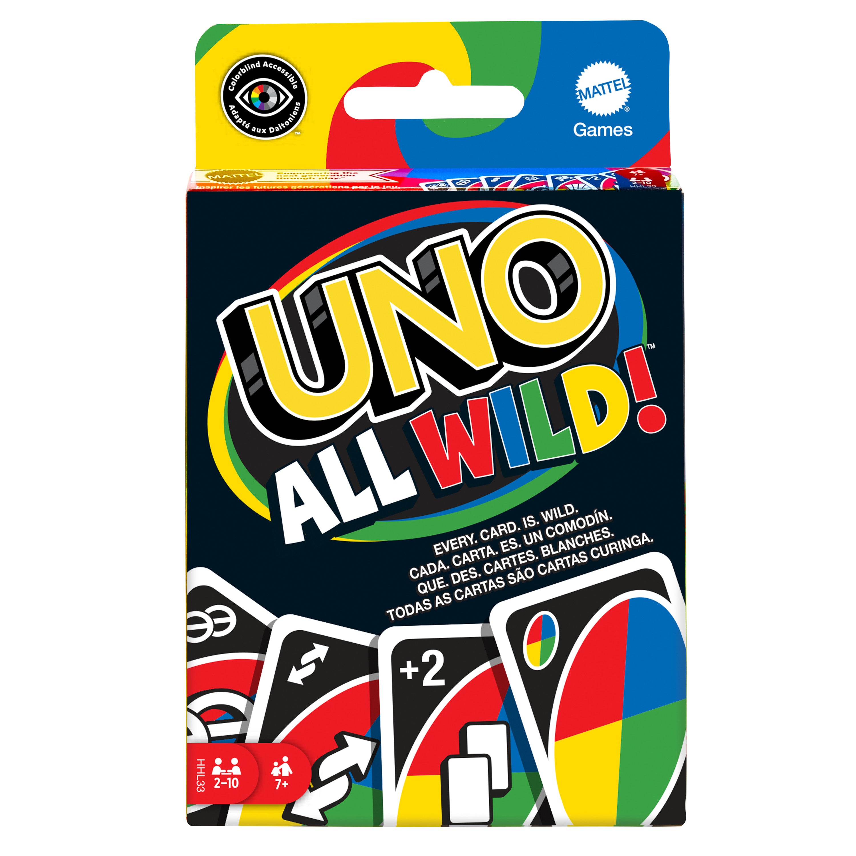 UNO All Wild™ 7 yaş ve üzeri için kart oyunu