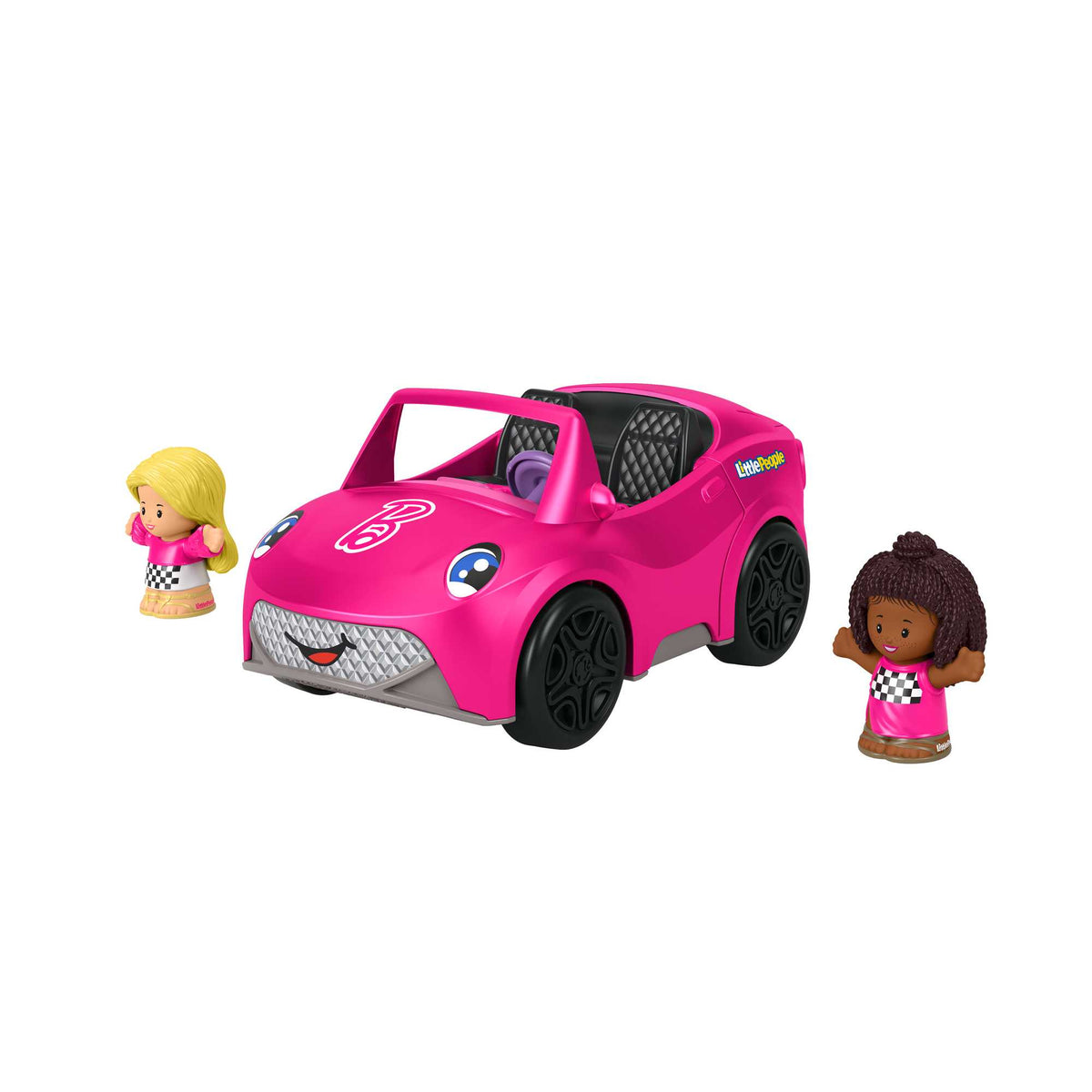 Little People'dan Barbie'nin Üstü Açılır Arabası ve figür seti