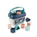 Bebekler için lacivert ve bej renginde 10'lu şekil eşleştirme oyuncağı Fisher-Price Bebeğimin İlk Blokları