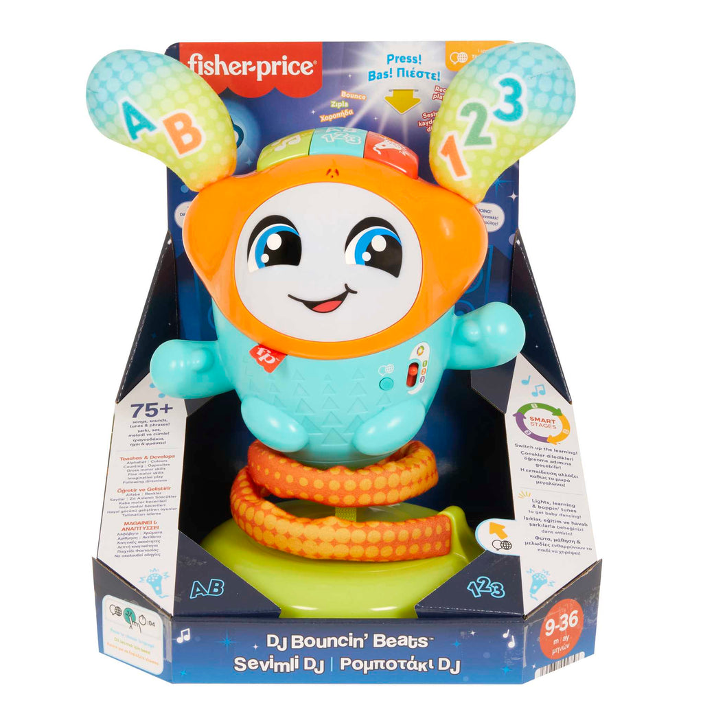 Fisher-Price Sevimli DJ, Bebekler İçin Müzikli Oyuncak - İngilizce ve Türkçe