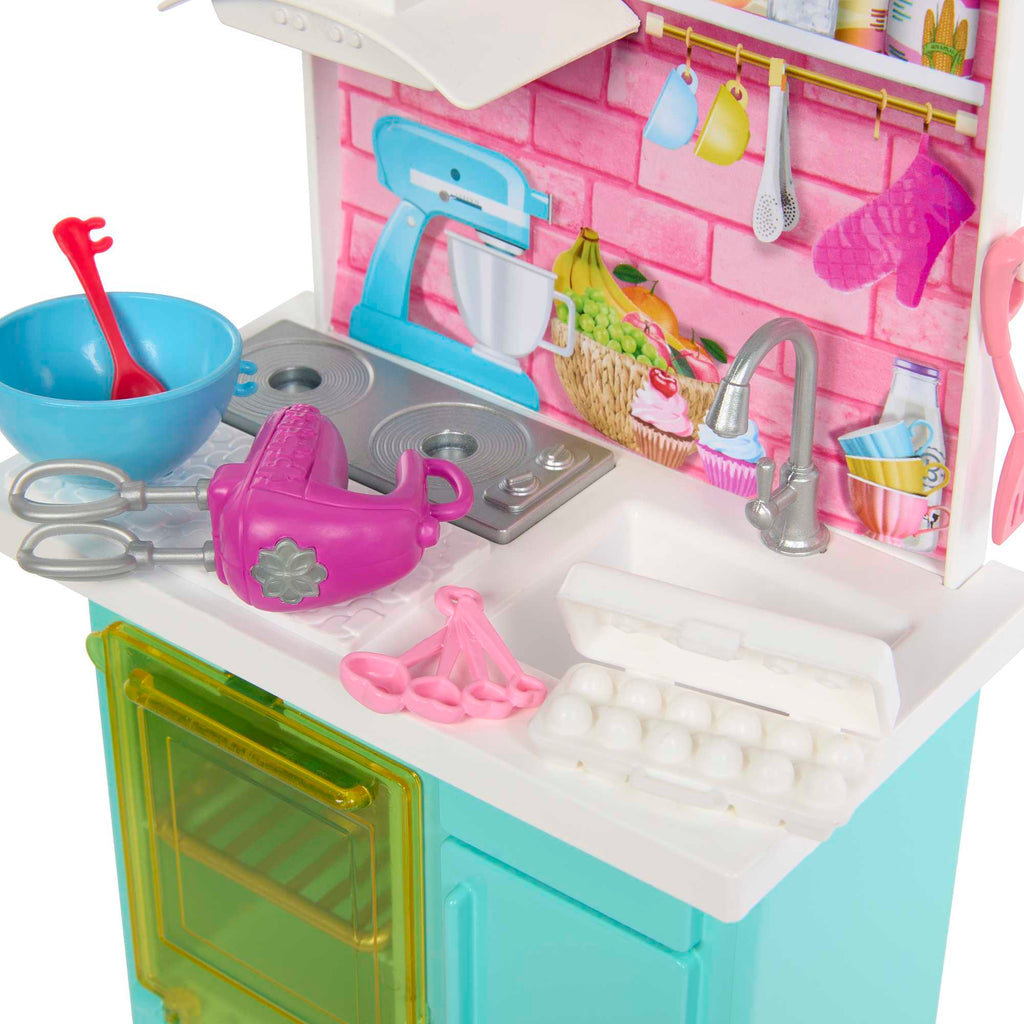 Barbie Pasta Pişirme Mutfağı Oyun Seti (2 Bebekli)