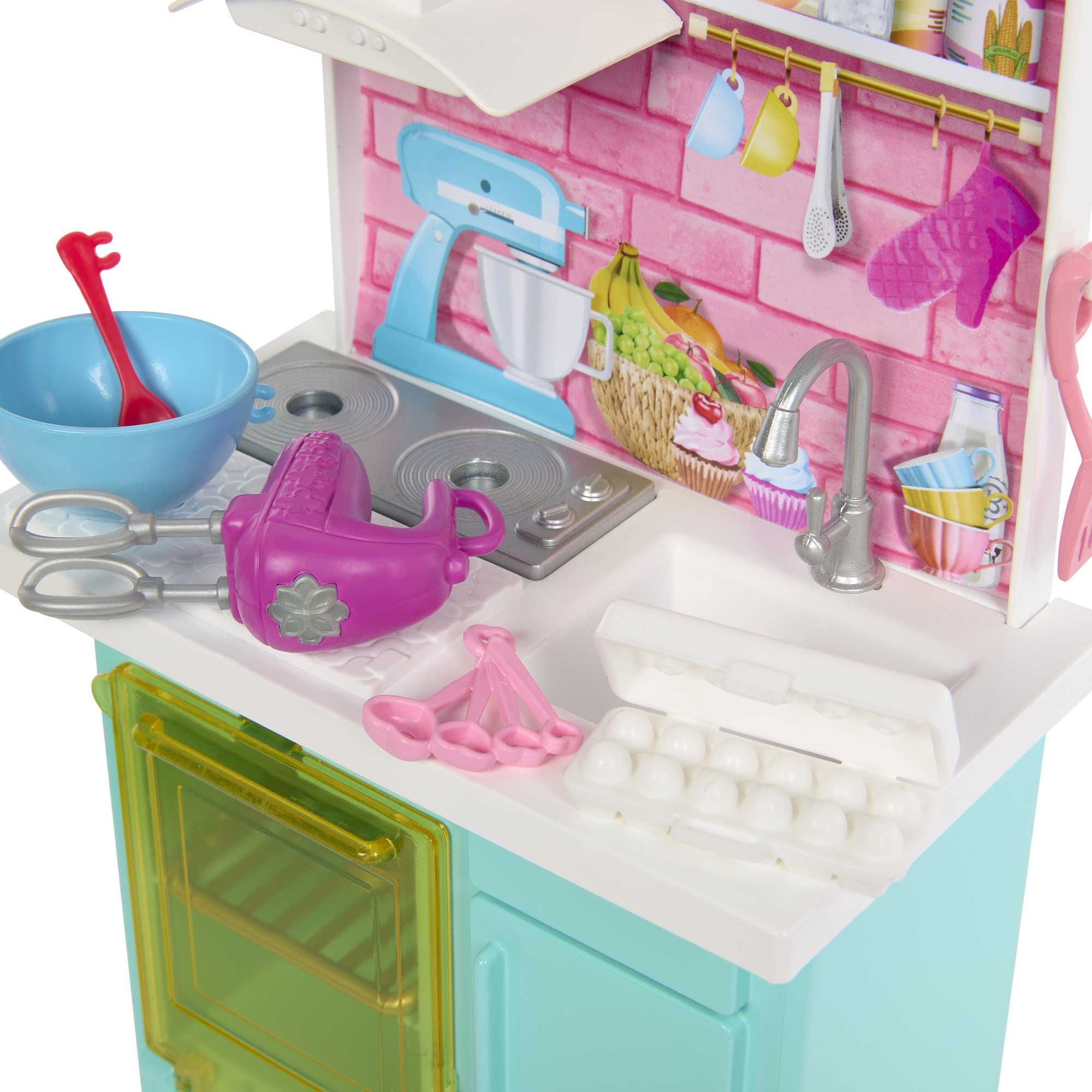 Barbie Pasta Pişirme Mutfağı Oyun Seti (2 Bebekli)