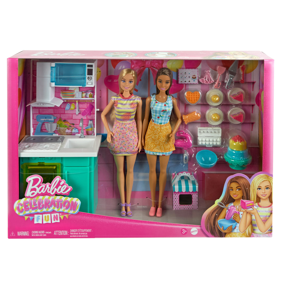 Barbie Pasta Pişirme Mutfağı Oyun Seti (2 Bebekli)