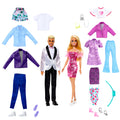 Giysiler ve aksesuarlarla Barbie® ve Ken® kıyafet seti