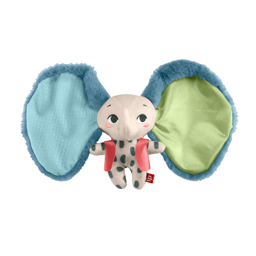 Planet Friends Koca Kulaklı Pelüş Dostum, Yenidoğanlar İçin Duyusal Gelişime Yardımcı Pelüş Fil