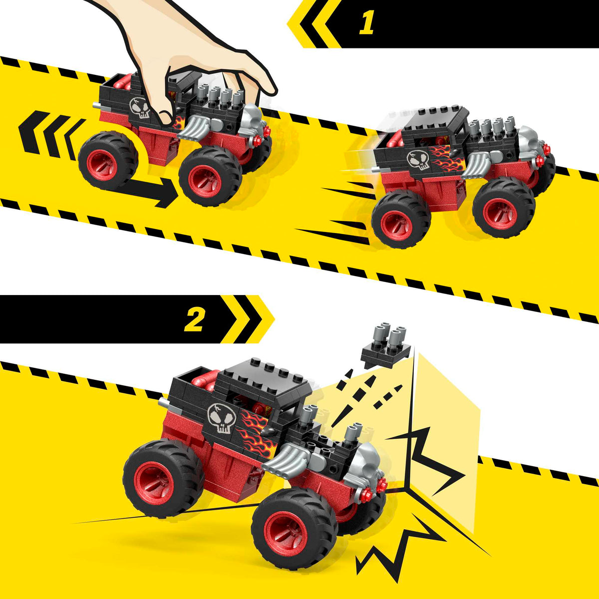 MEGA™ Hot Wheels® Smash N Crash Bone Shaker™ Çarpışma Pisti