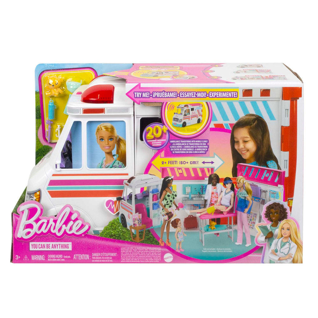 Barbie Ambulans ve Klinik 2'si 1 Arada Oyun Seti