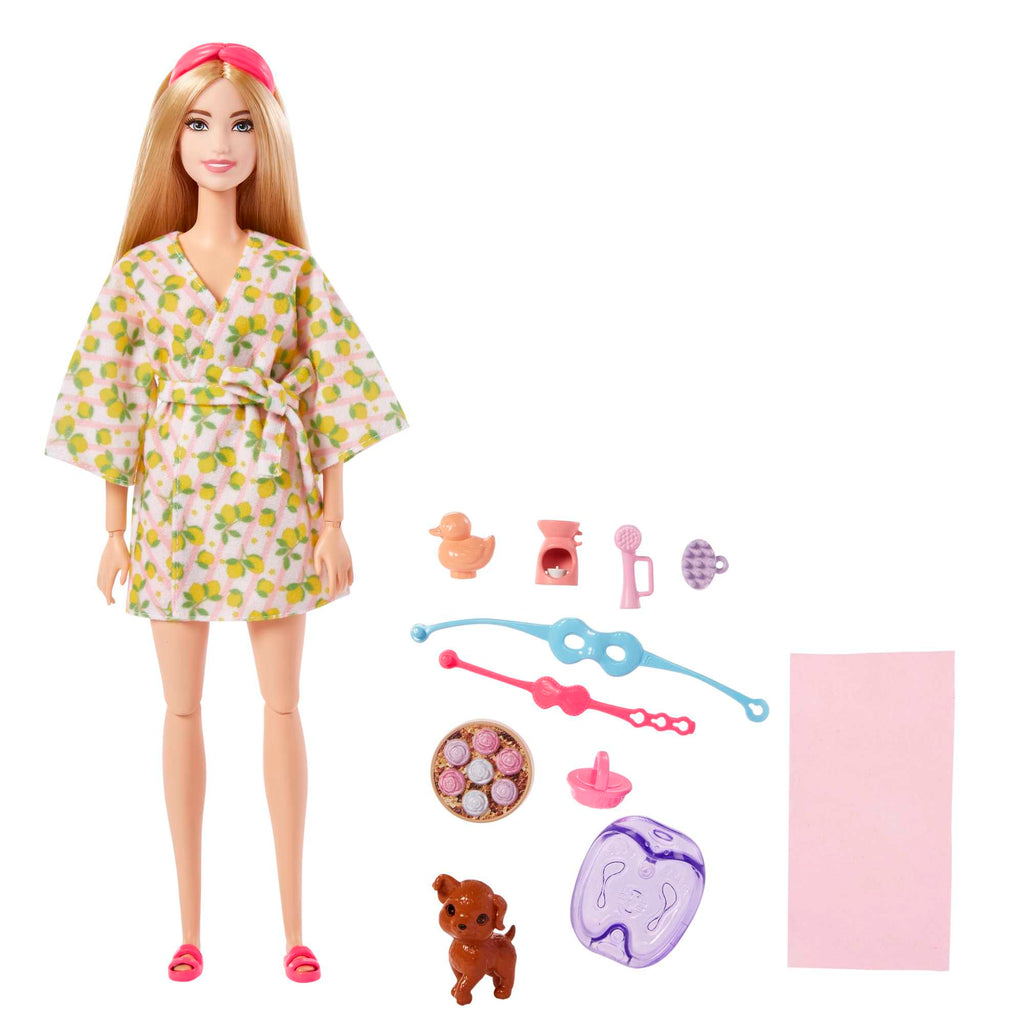 Barbie® ve yavru köpeği, çocuklar için oyuncaklar, kişisel bakım spa günü