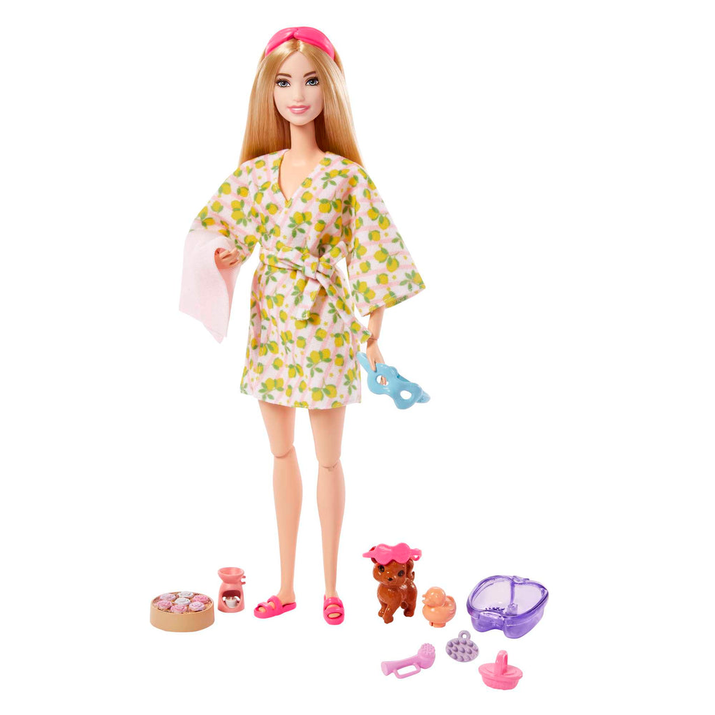 Barbie® ve yavru köpeği, çocuklar için oyuncaklar, kişisel bakım spa günü