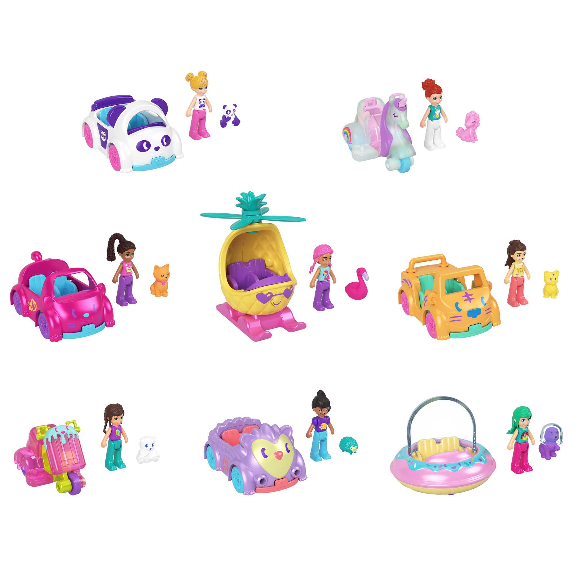 Polly Pocket'ın Muhteşem Araçları Oyun Setleri
