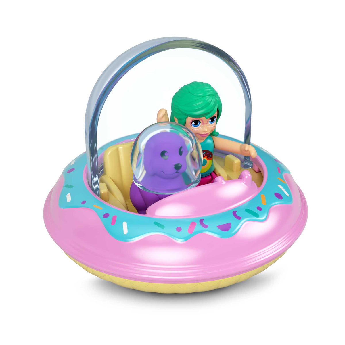 Polly Pocket Mikro Bebek ve Donut Temalı Metal Uzay Gemisi