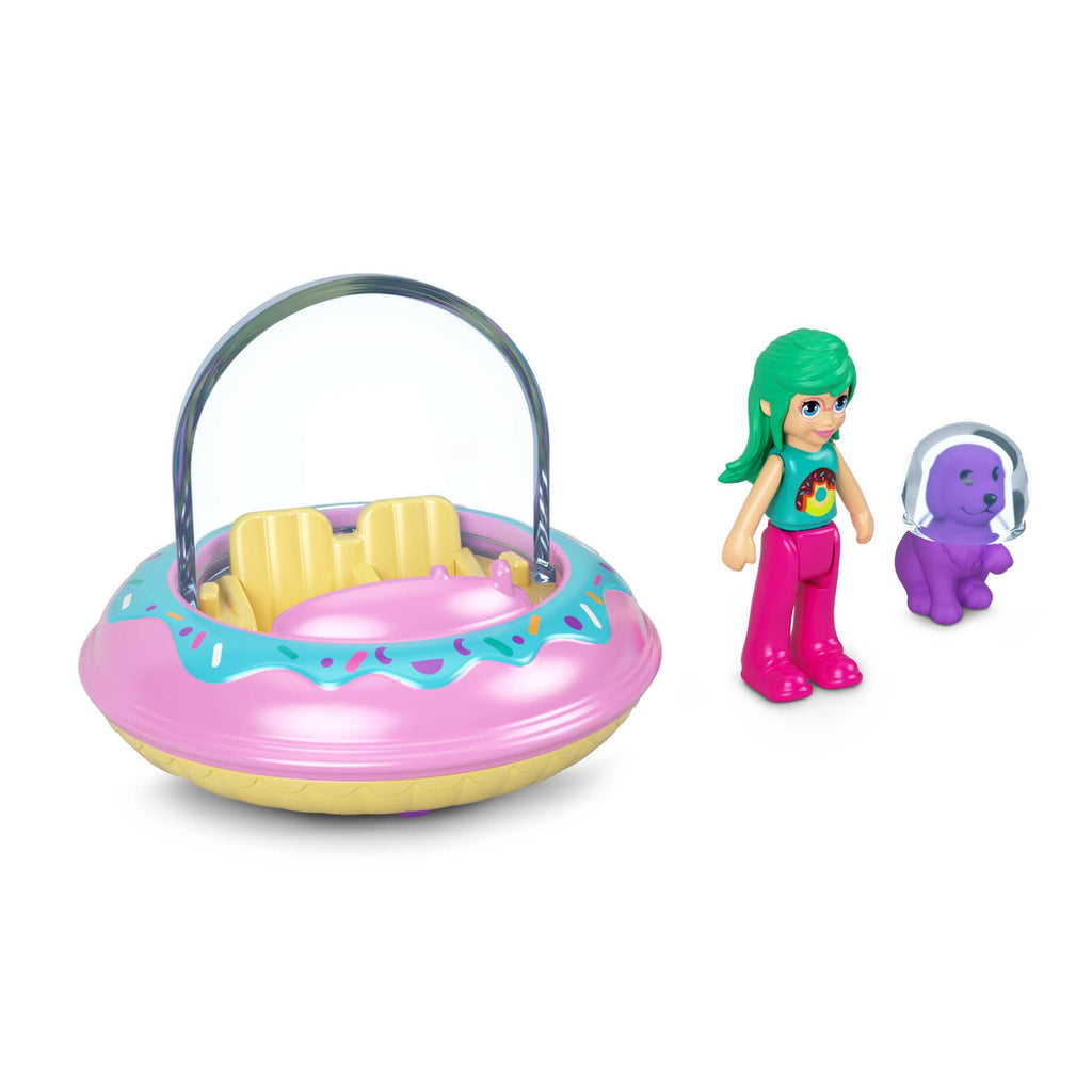 Polly Pocket Mikro Bebek ve Donut Temalı Metal Uzay Gemisi