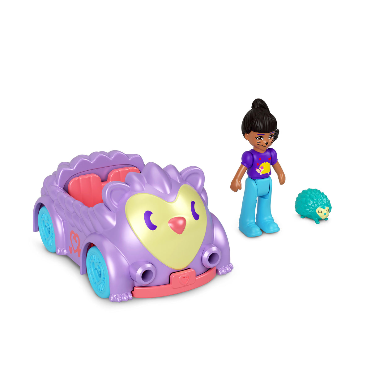 Polly Pocket Mikro Bebek ve Kirpi Temalı Metal Araba