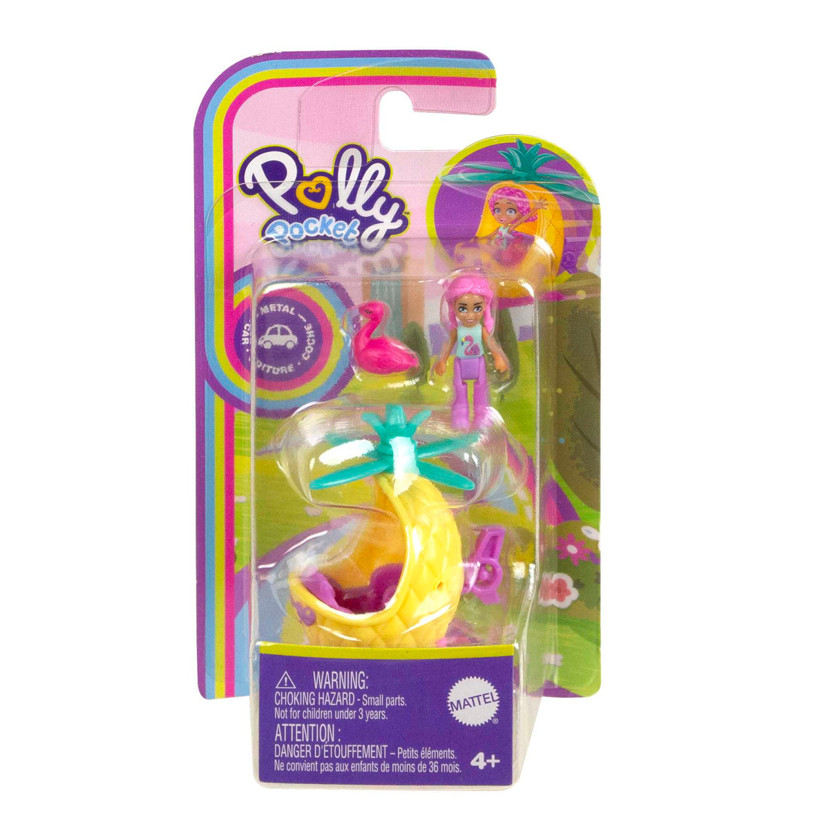 Polly Pocket Mikro Bebek ve Kirpi Temalı Metal Araba