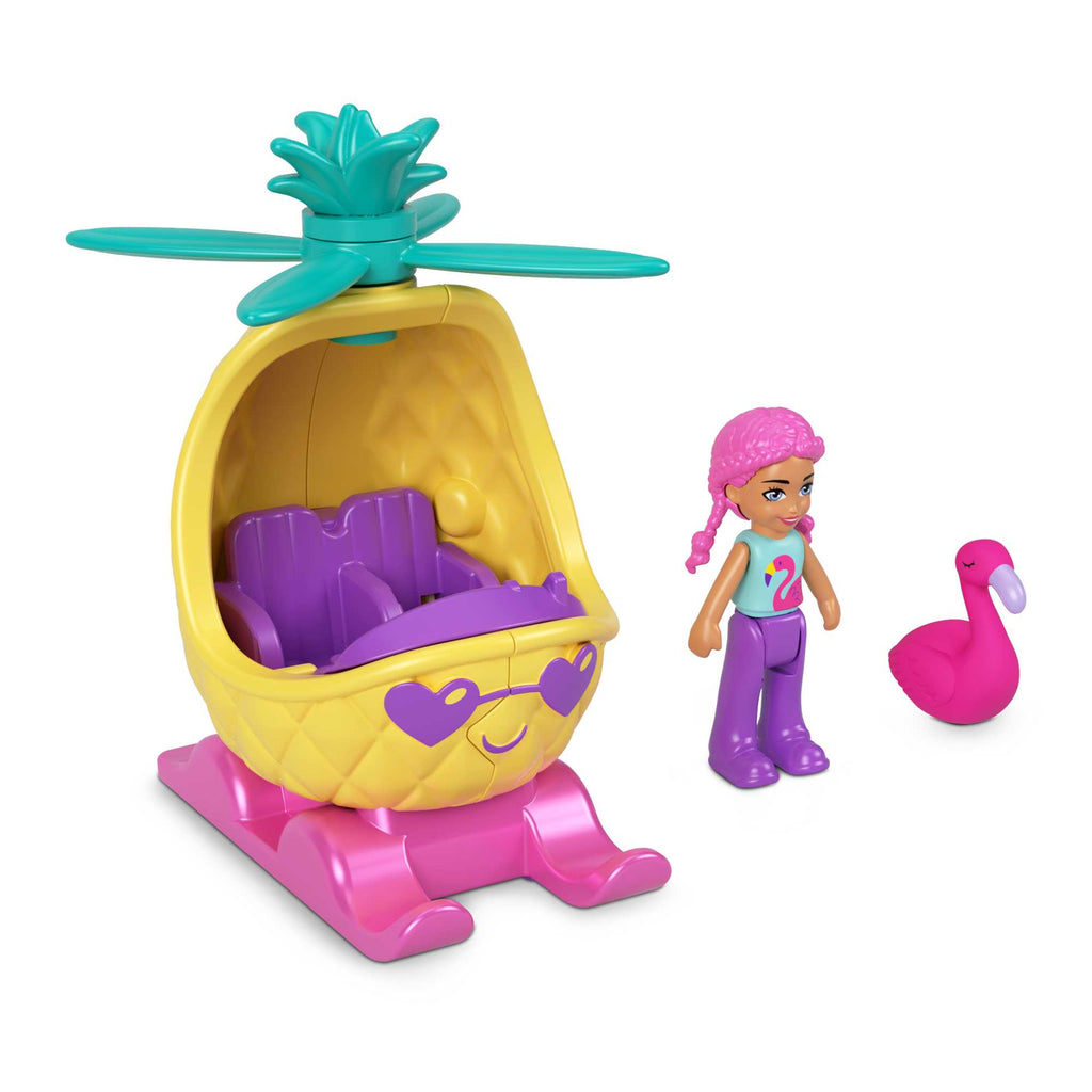 Polly Pocket Mikro Bebek ve Ananas Temalı Metal Helikopter