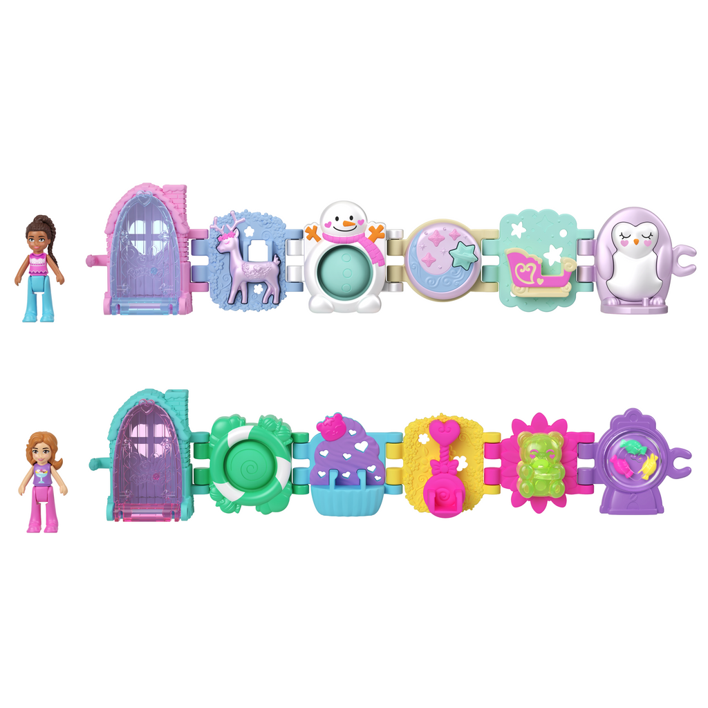 Polly Pocket Bileklik Olabilen Sevimli Oyun Setleri