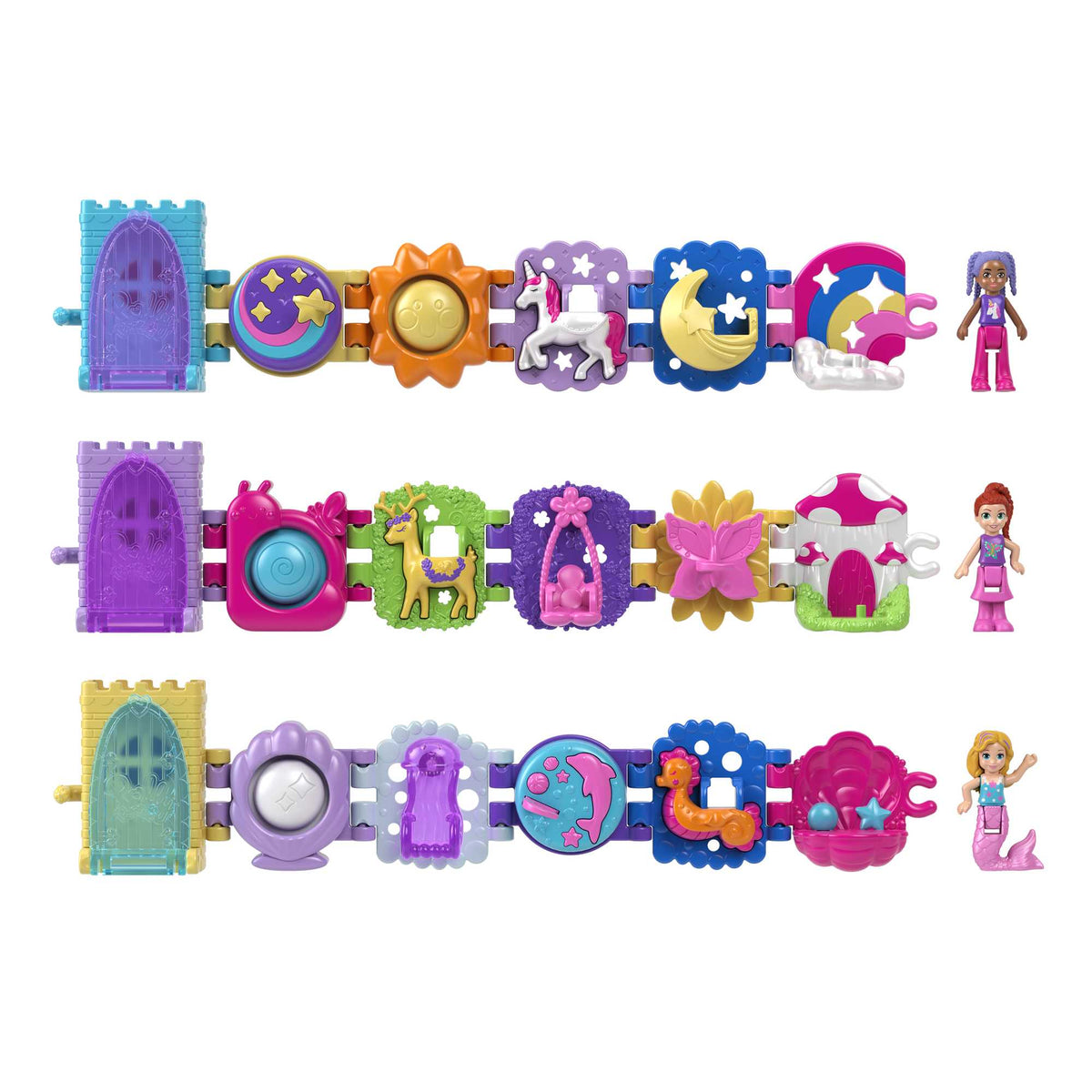 Polly Pocket Bileklik Olabilen Sevimli Oyun Setleri