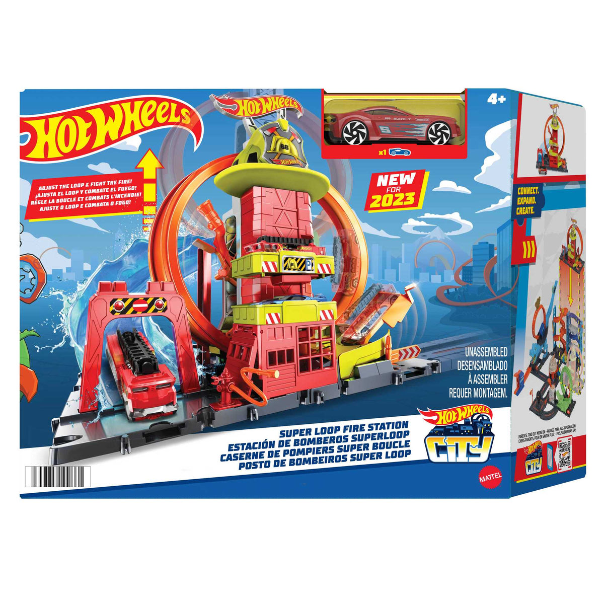 Hot Wheels City Çember Pistli İtfaiye İstasyonu Oyun Seti (1 Araba Dahil) HKX41