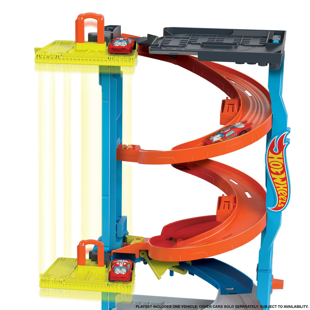 Hot Wheels Heyecanlı Yarış Kulesi Oyun Seti - Dönüşen Pist + 1 Araba Dahil (HKX43)
