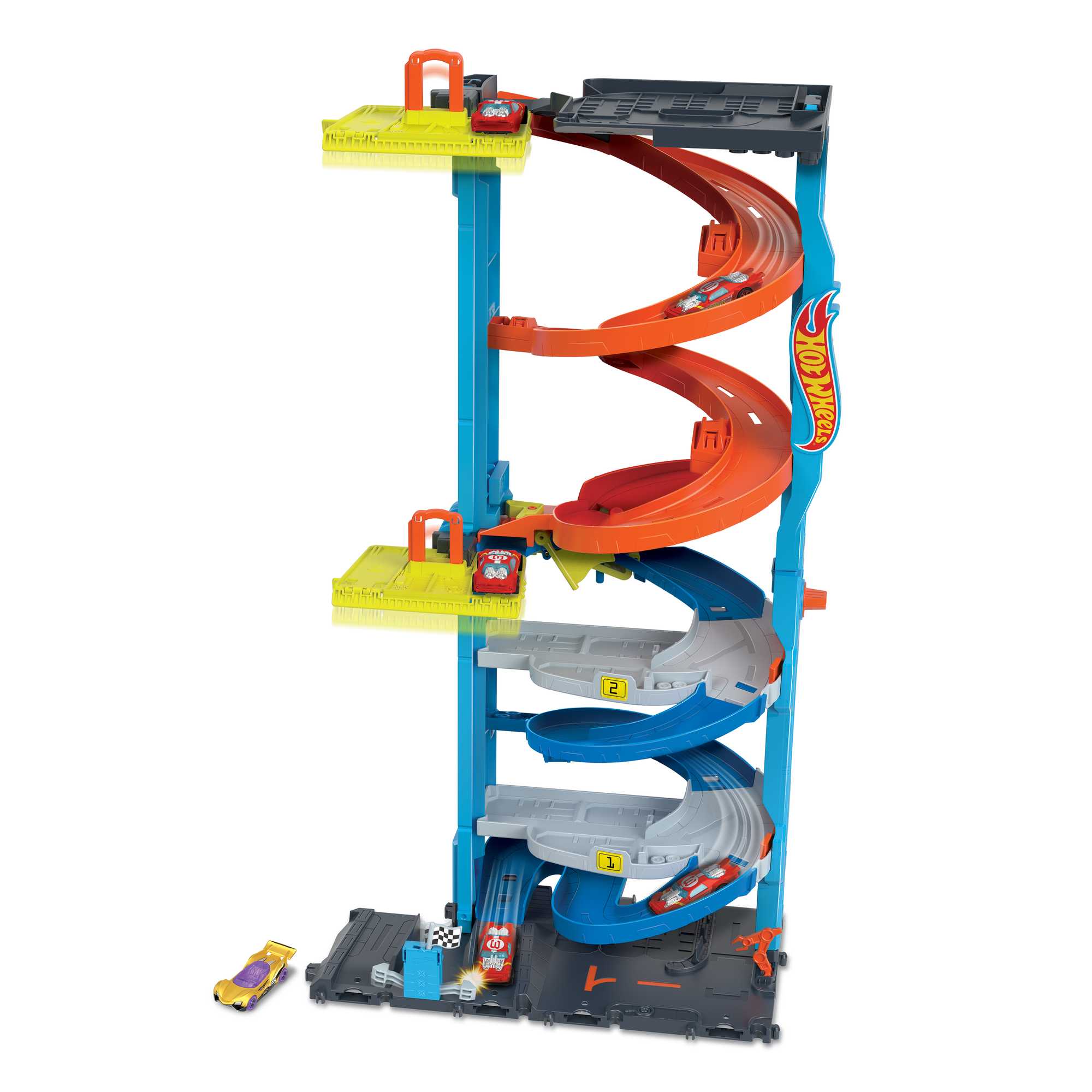 Hot Wheels Heyecanlı Yarış Kulesi Oyun Seti - Dönüşen Pist + 1 Araba Dahil (HKX43)