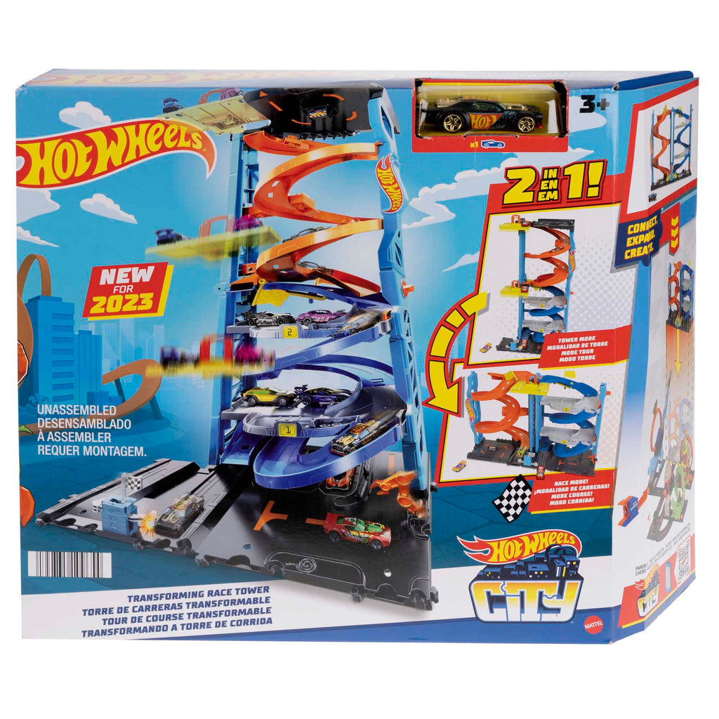 Hot Wheels Heyecanlı Yarış Kulesi Oyun Seti - Dönüşen Pist + 1 Araba Dahil (HKX43)