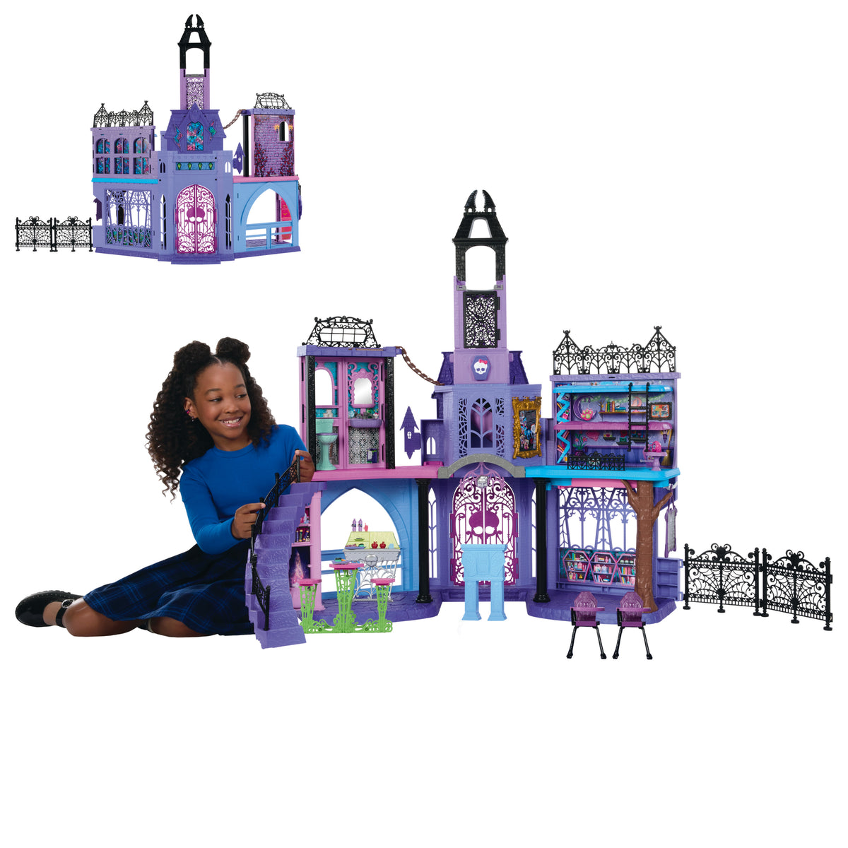35'ten fazla mobilya ve aksesuarıyla Monster High Lise Oyun Seti