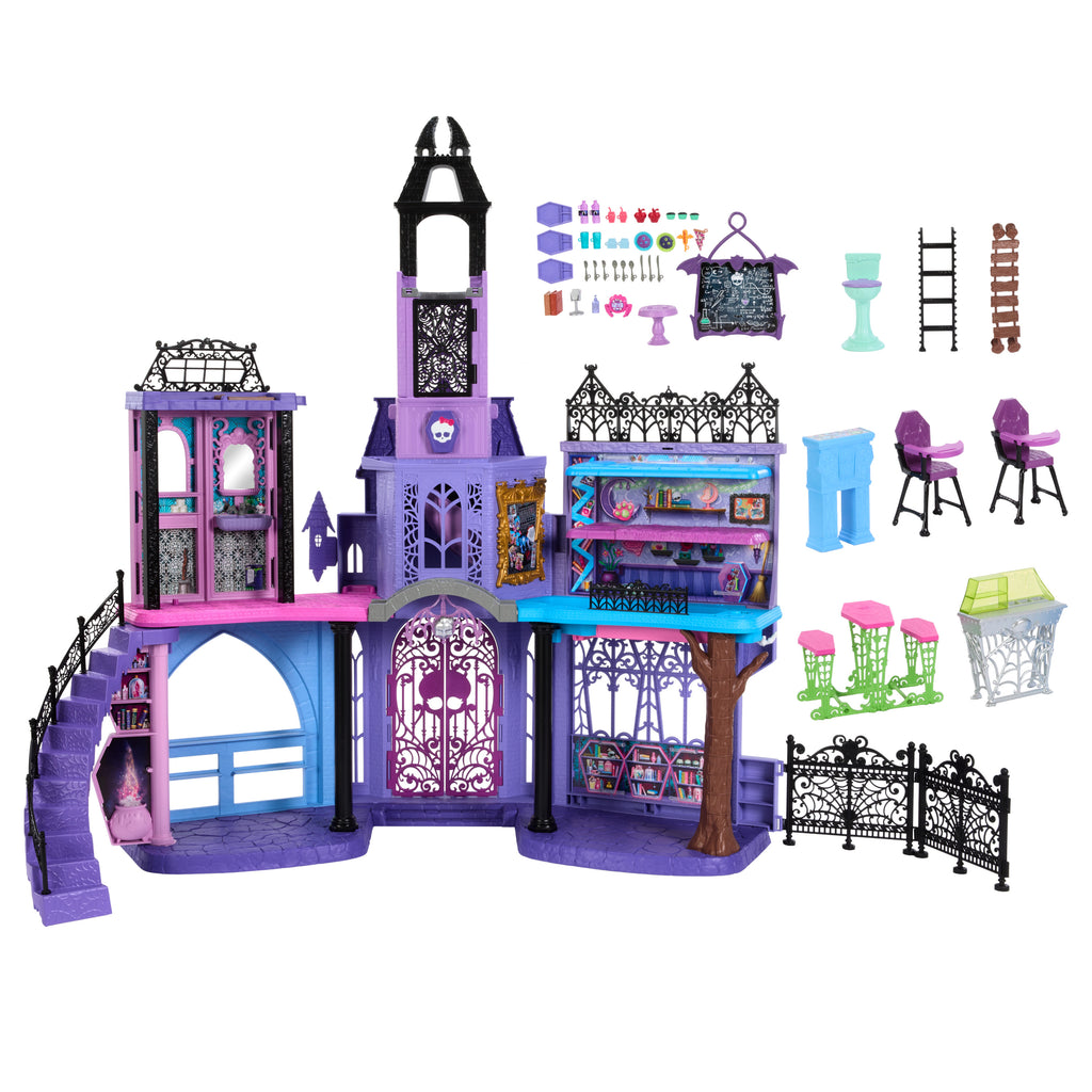 35'ten fazla mobilya ve aksesuarıyla Monster High Lise Oyun Seti