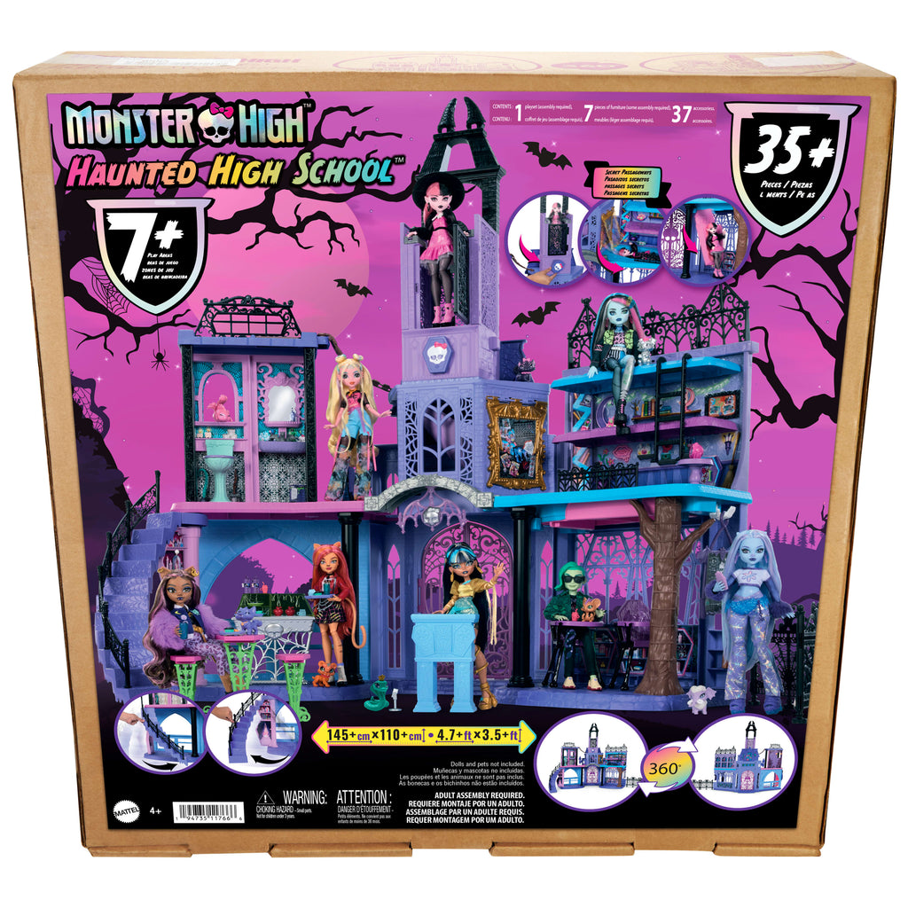 35'ten fazla mobilya ve aksesuarıyla Monster High Lise Oyun Seti