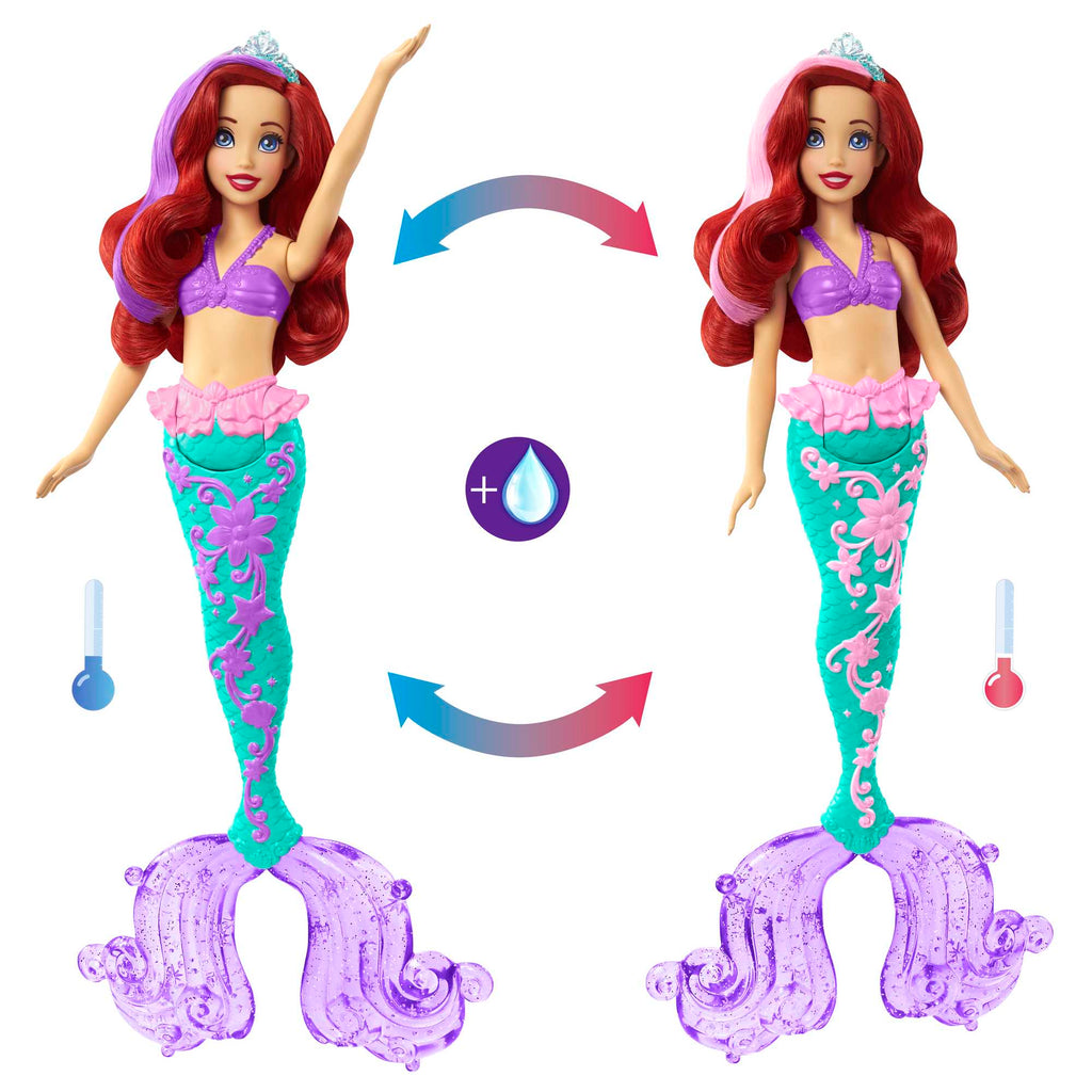 Disney Prenses Muhteşem Renk Değiştiren Saçlı Deniz Kızı Ariel